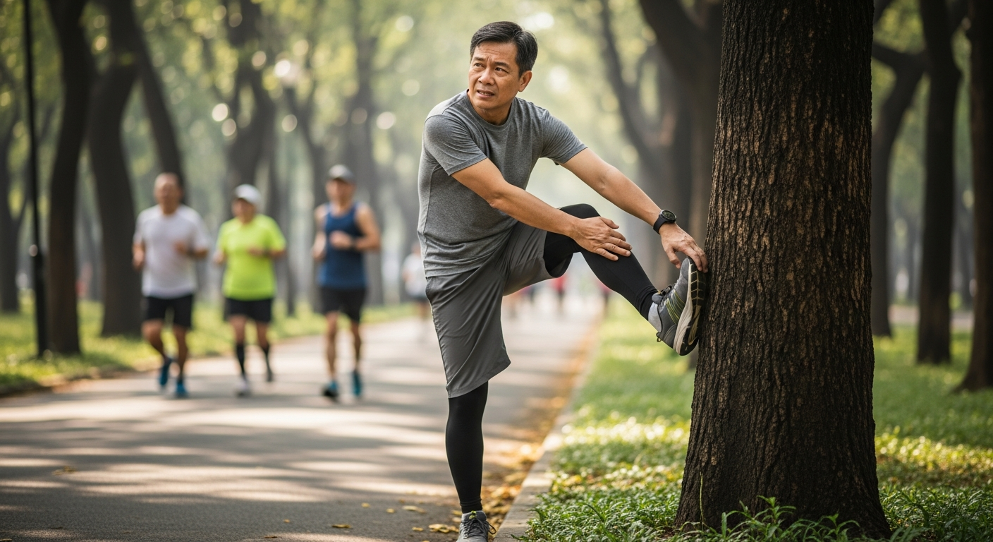 Giãn cơ là một trong những kỹ thuật chạy bộ quan trọng