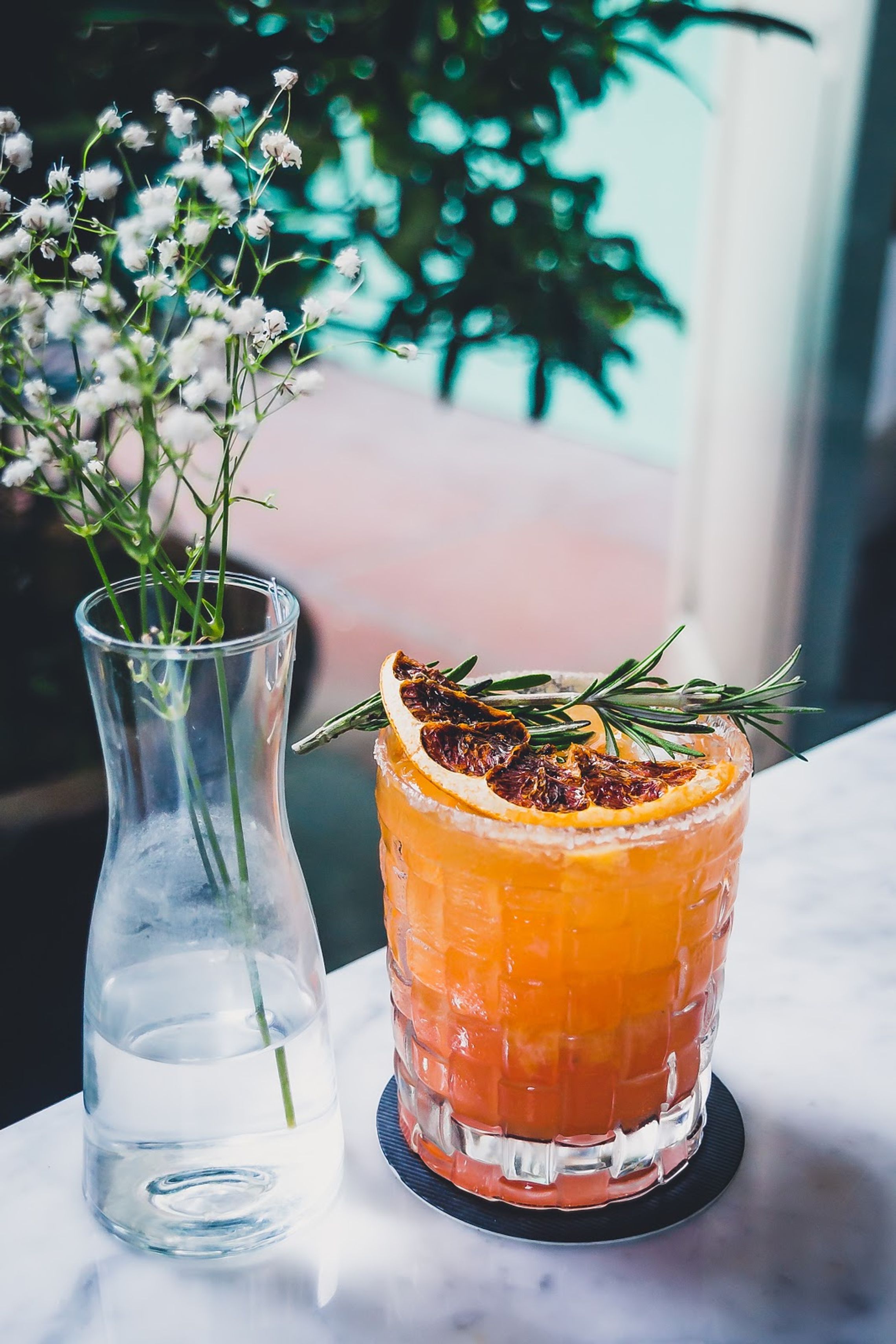 Citrus Kombucha Mezcal Cocktail