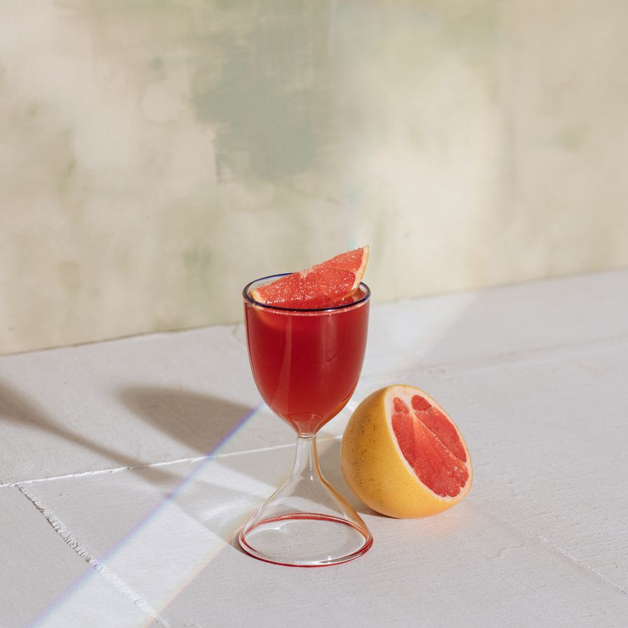grapefruit prosecco mezcal cocktail