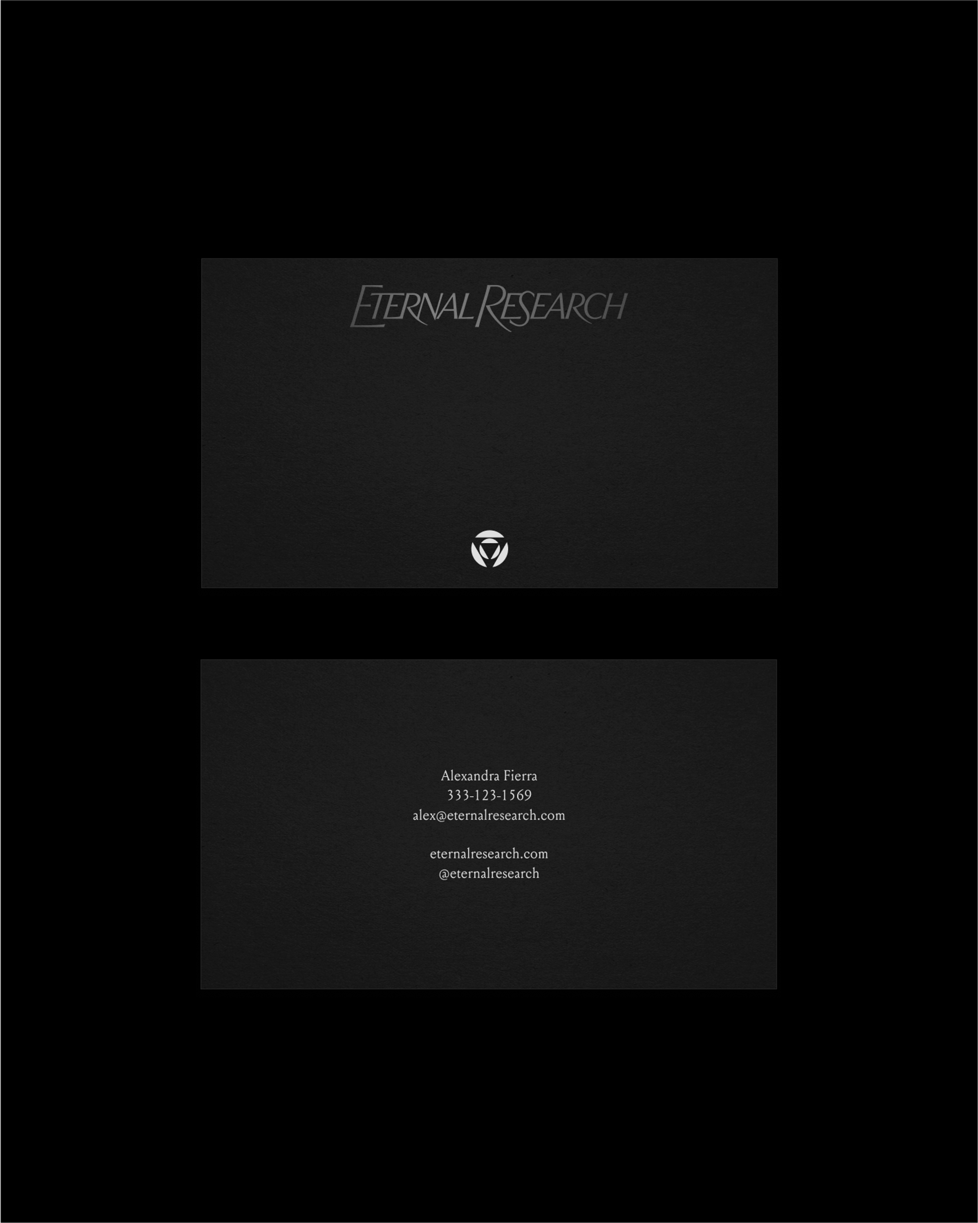 business cards. Copyright Cotton Design, Talia Cotton