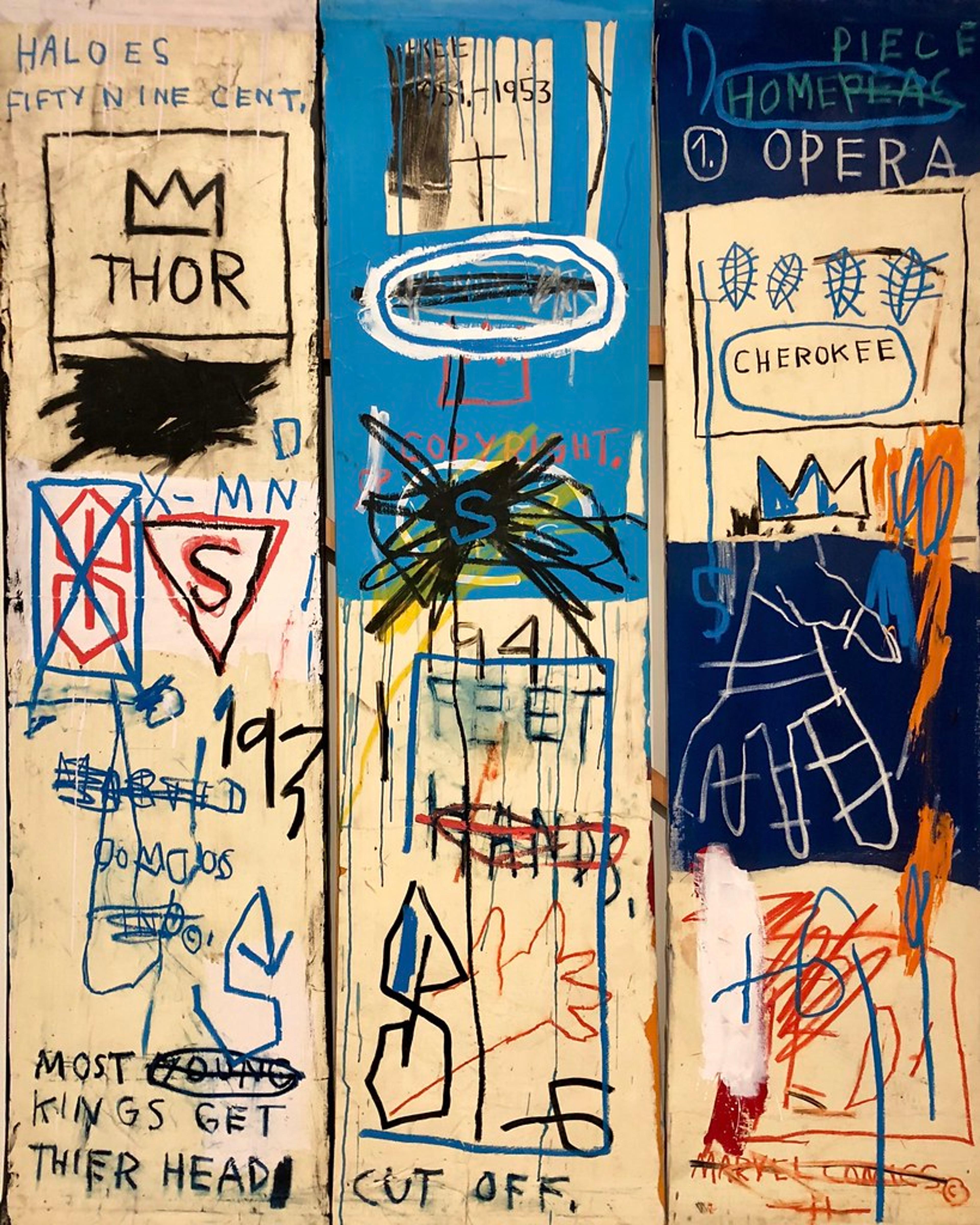 Reference for GBA Guilty by Association --  Basquiat Reference. Copyright Cotton Design, Talia Cotton