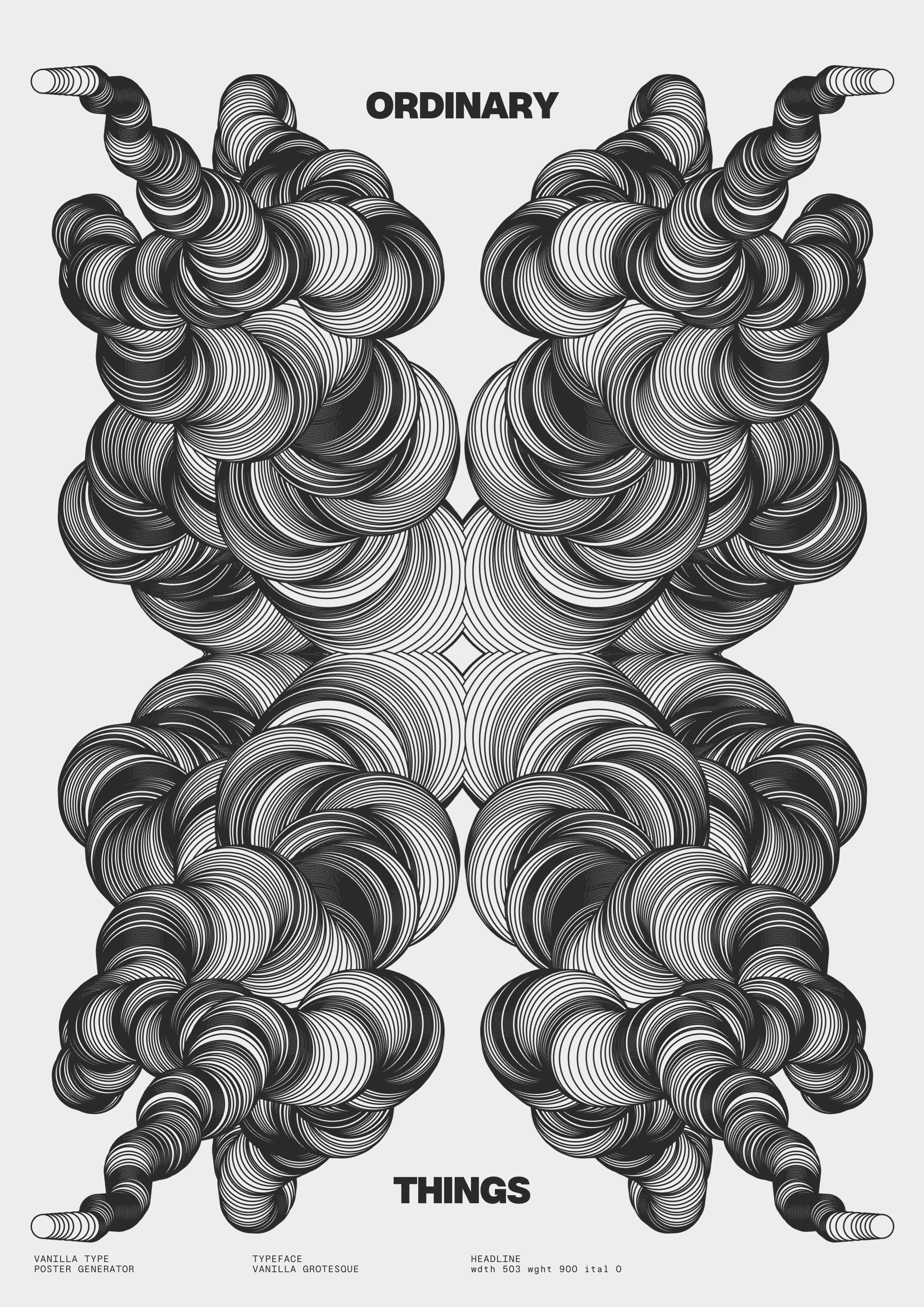 Mirrored floral pattern labeled “Symmetry.”. Copyright Cotton Design, Talia Cotton
