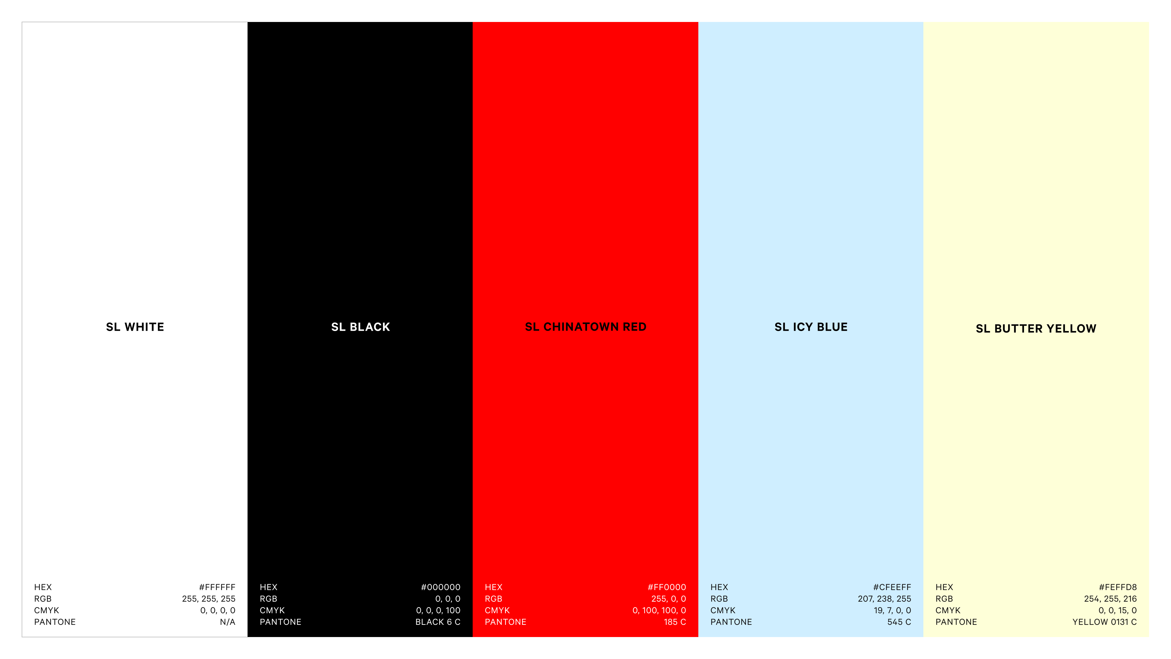 Sandy Liang full secondary Color palette. Copyright Cotton Design, Talia Cotton