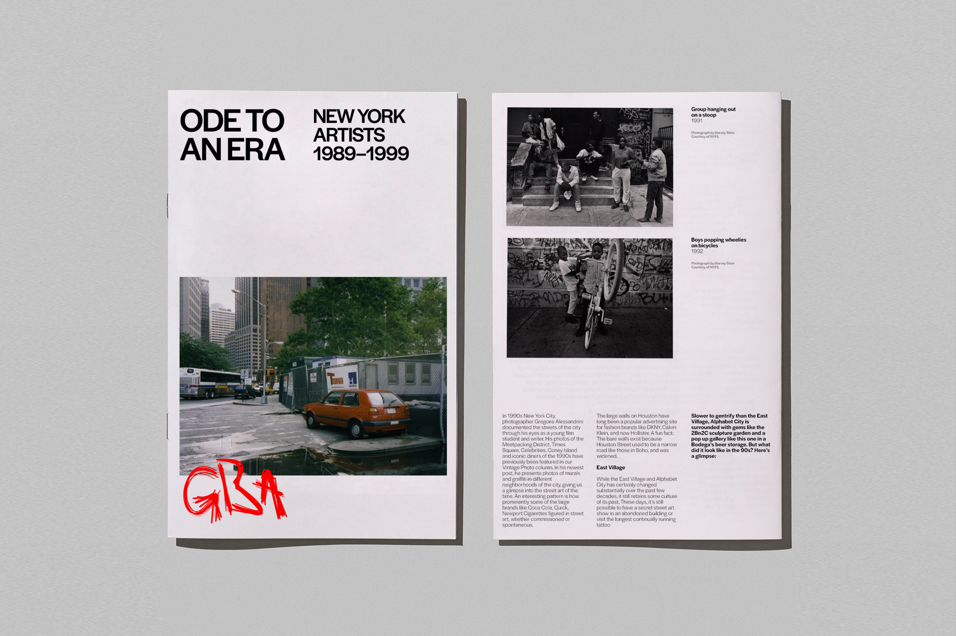 Booklets for GBA Guilty By Association. Copyright Cotton Design, Talia Cotton