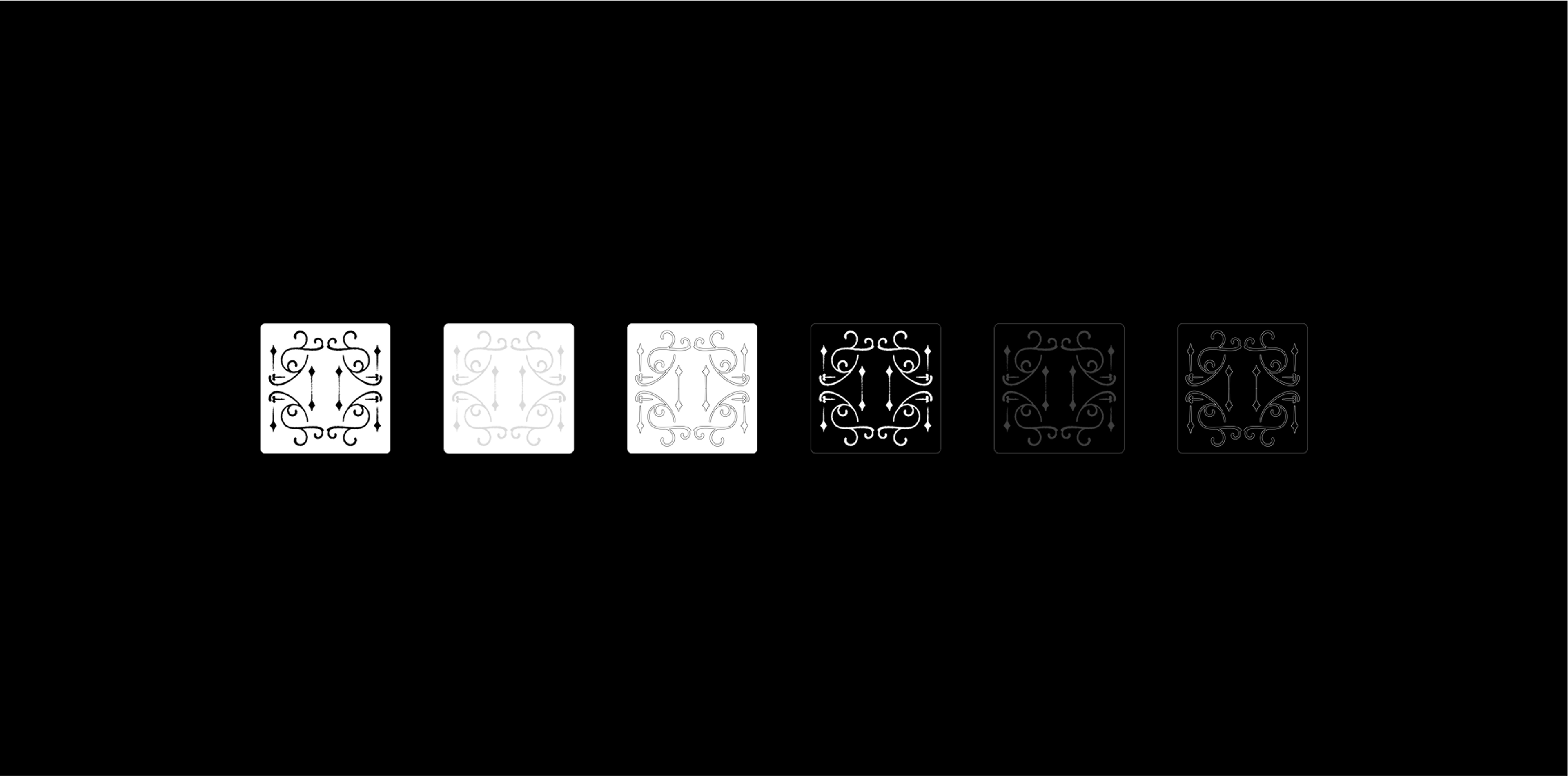 pattern from white to dark black. Copyright Cotton Design, Talia Cotton