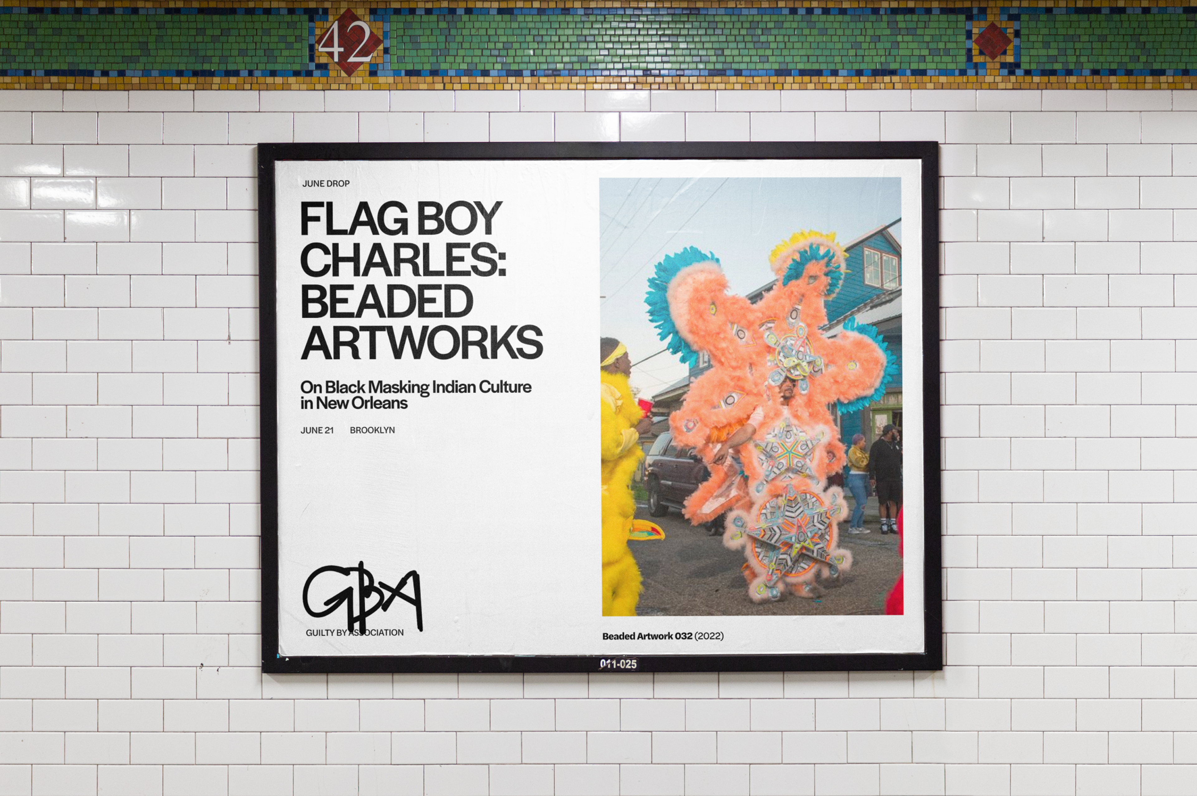 Subway Ad Guilty By Association. Copyright Cotton Design, Talia Cotton