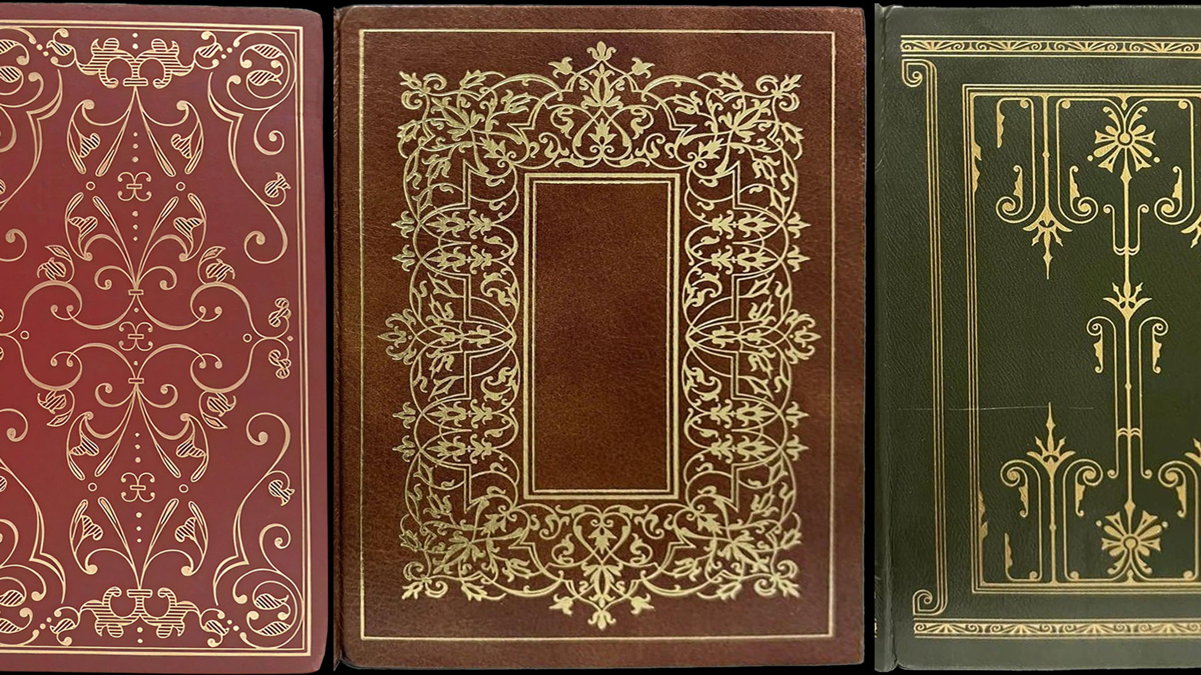 Ornamental book covers. Copyright Cotton Design, Talia Cotton