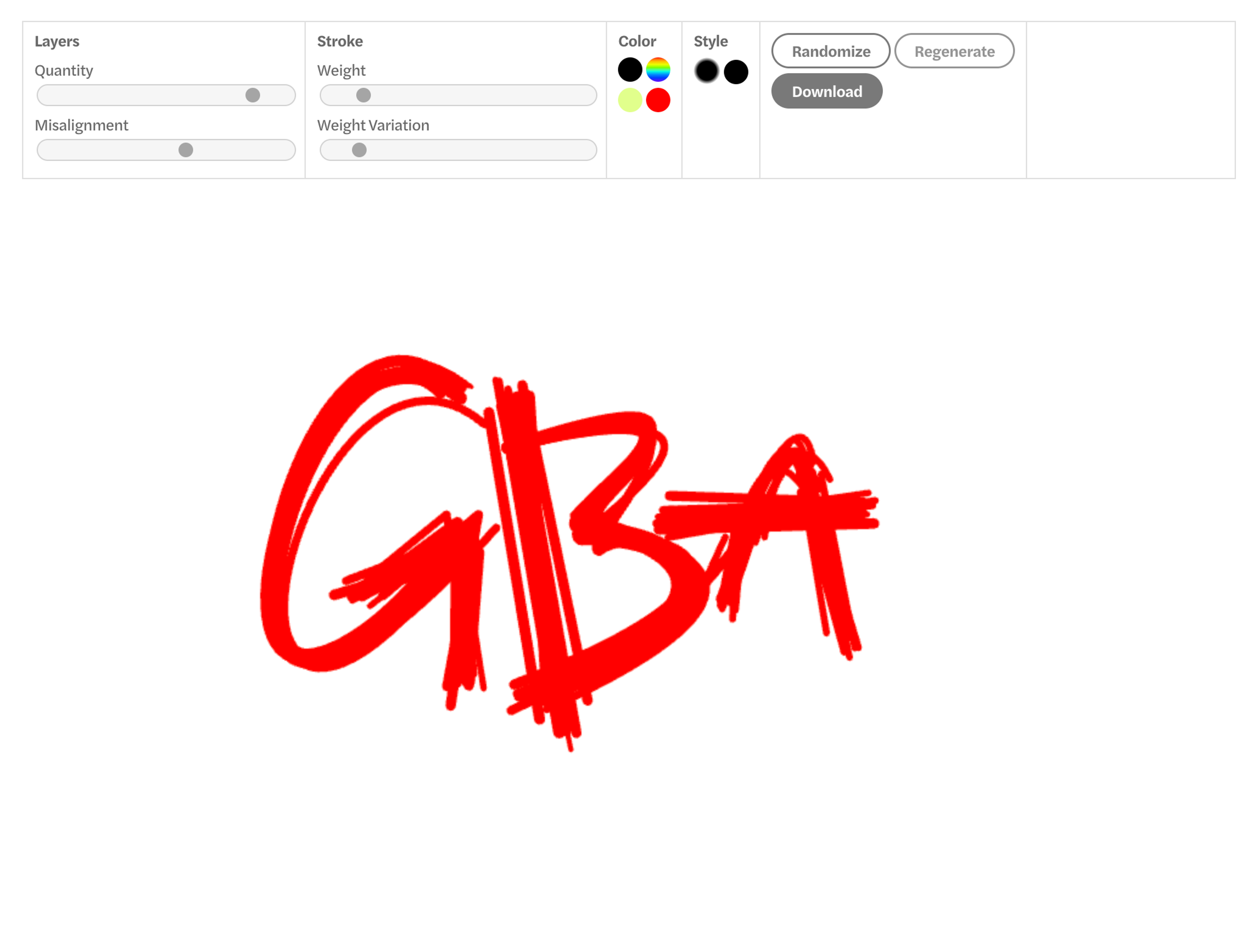 GBA Logo Generator