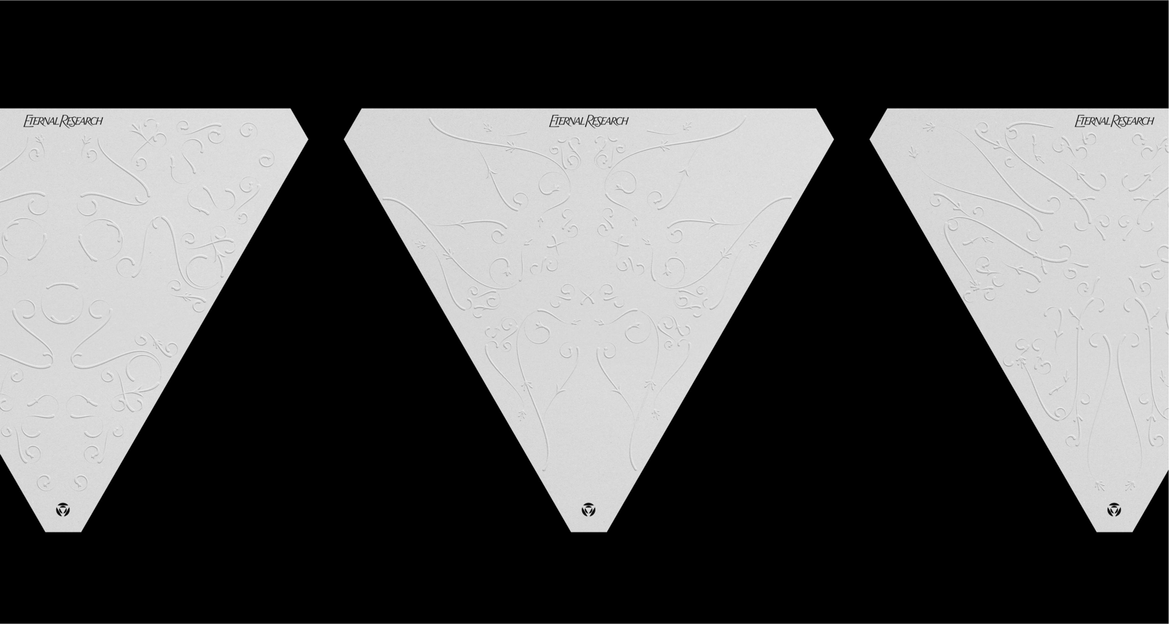 Embossed white box . Copyright Cotton Design, Talia Cotton
