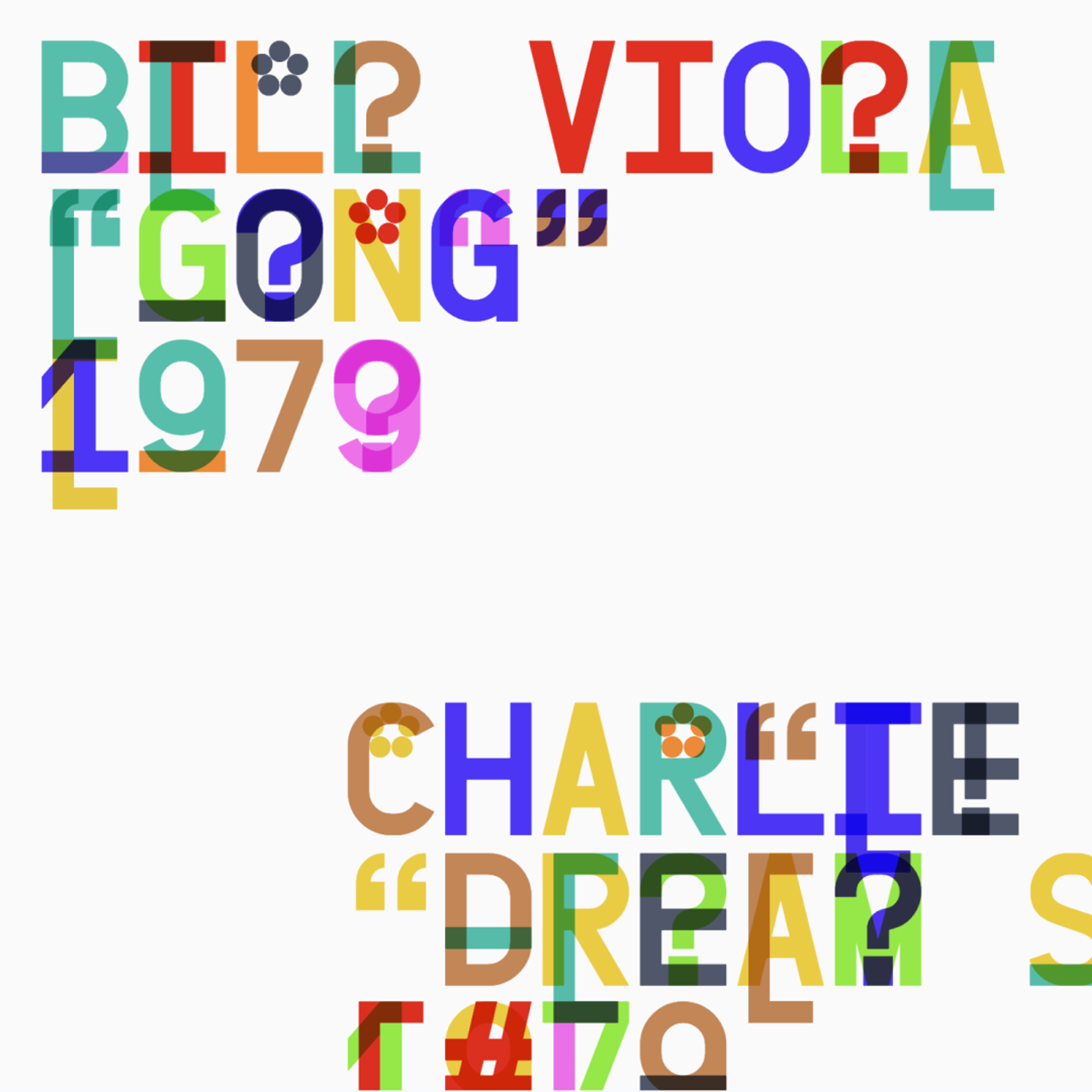 Photo view of words changing in different colors with hovered boxes with more text. Copyright Cotton Design, Talia Cotton