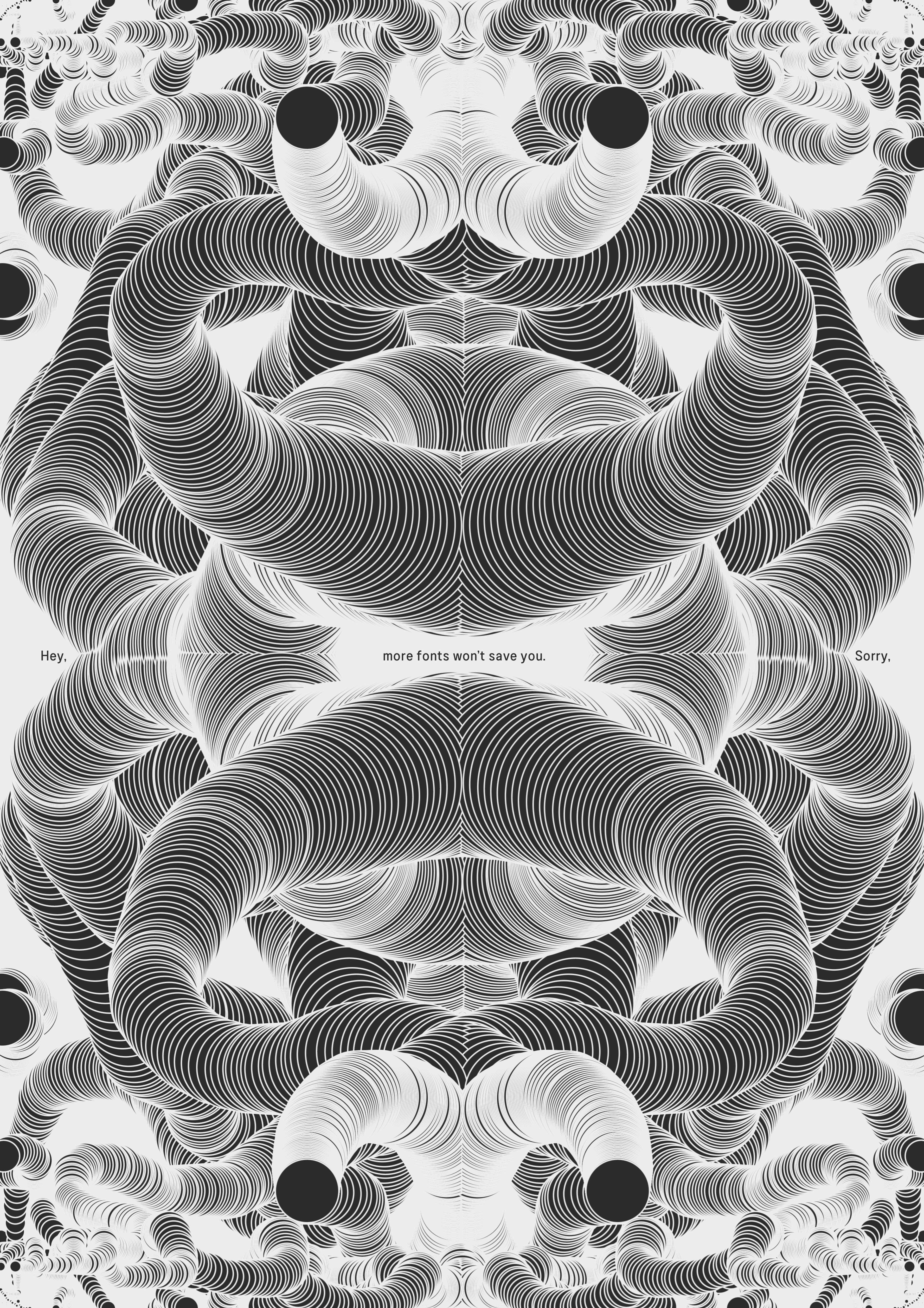 Dense kaleidoscopic mirrored floral textures.. Copyright Cotton Design, Talia Cotton
