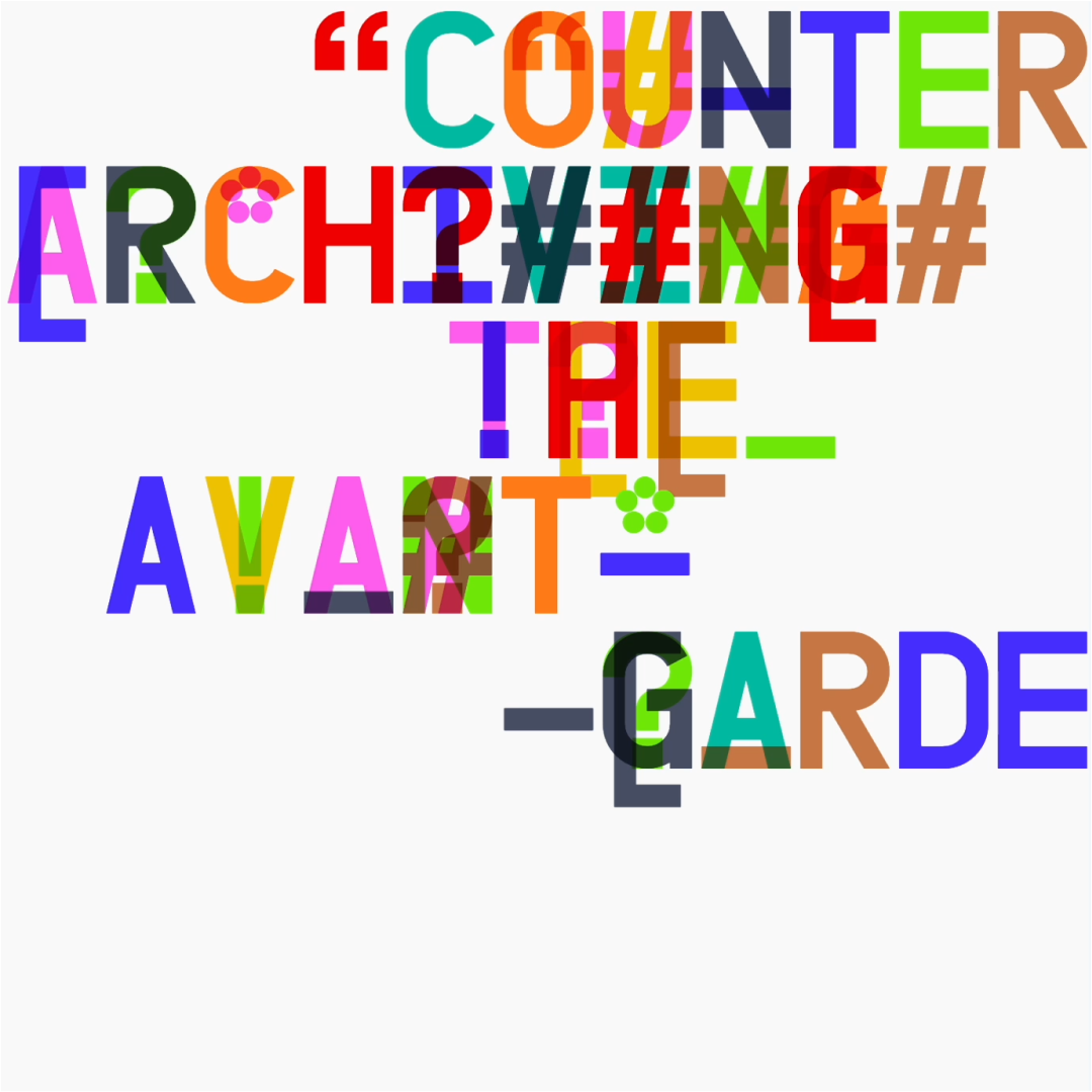Photo view of words changing into different colors on a monitor with person walking by. Copyright Cotton Design, Talia Cotton