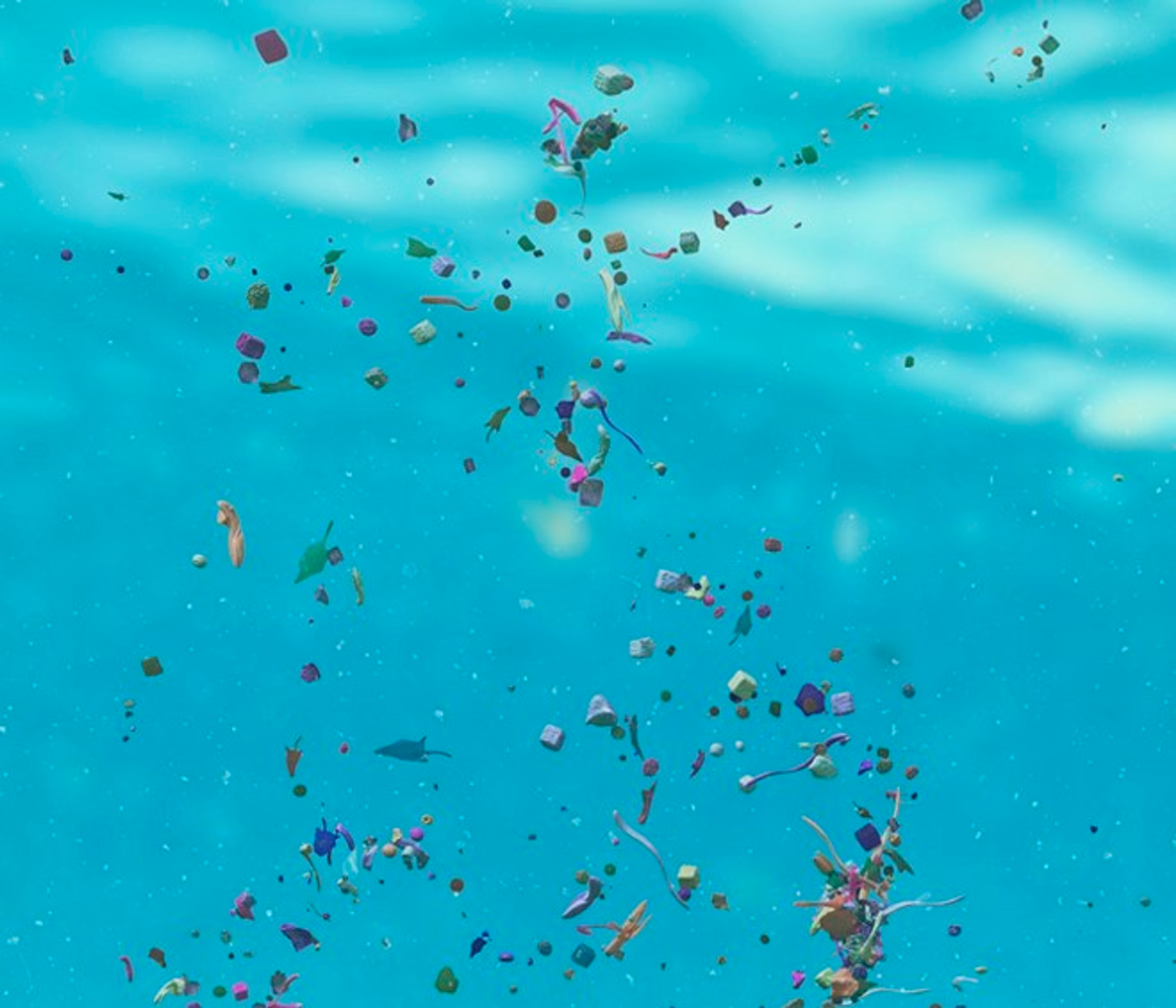 shapes in a water-y environment. Copyright Cotton Design, Talia Cotton