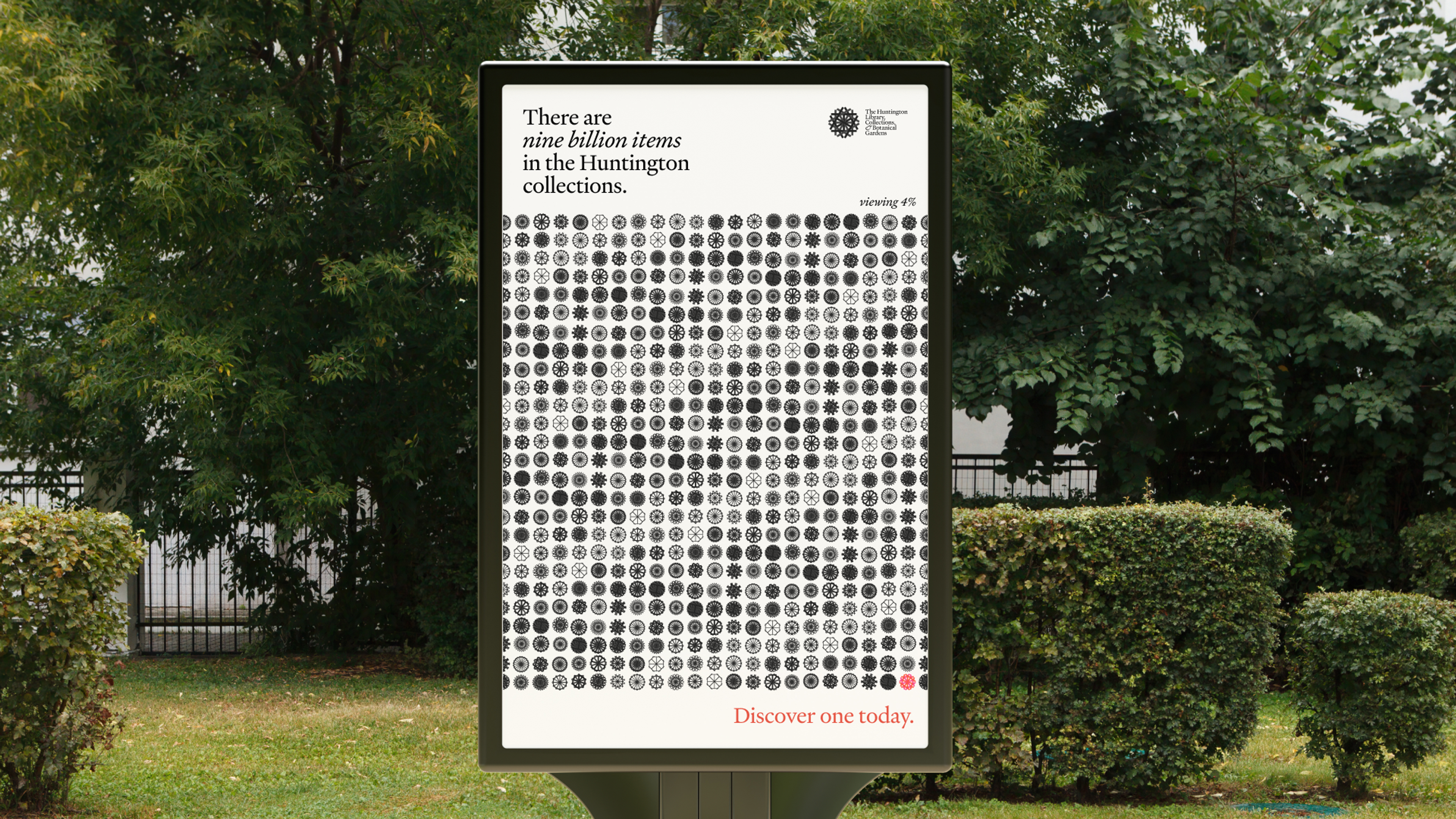 outdoor ad stand. Copyright Cotton Design, Talia Cotton