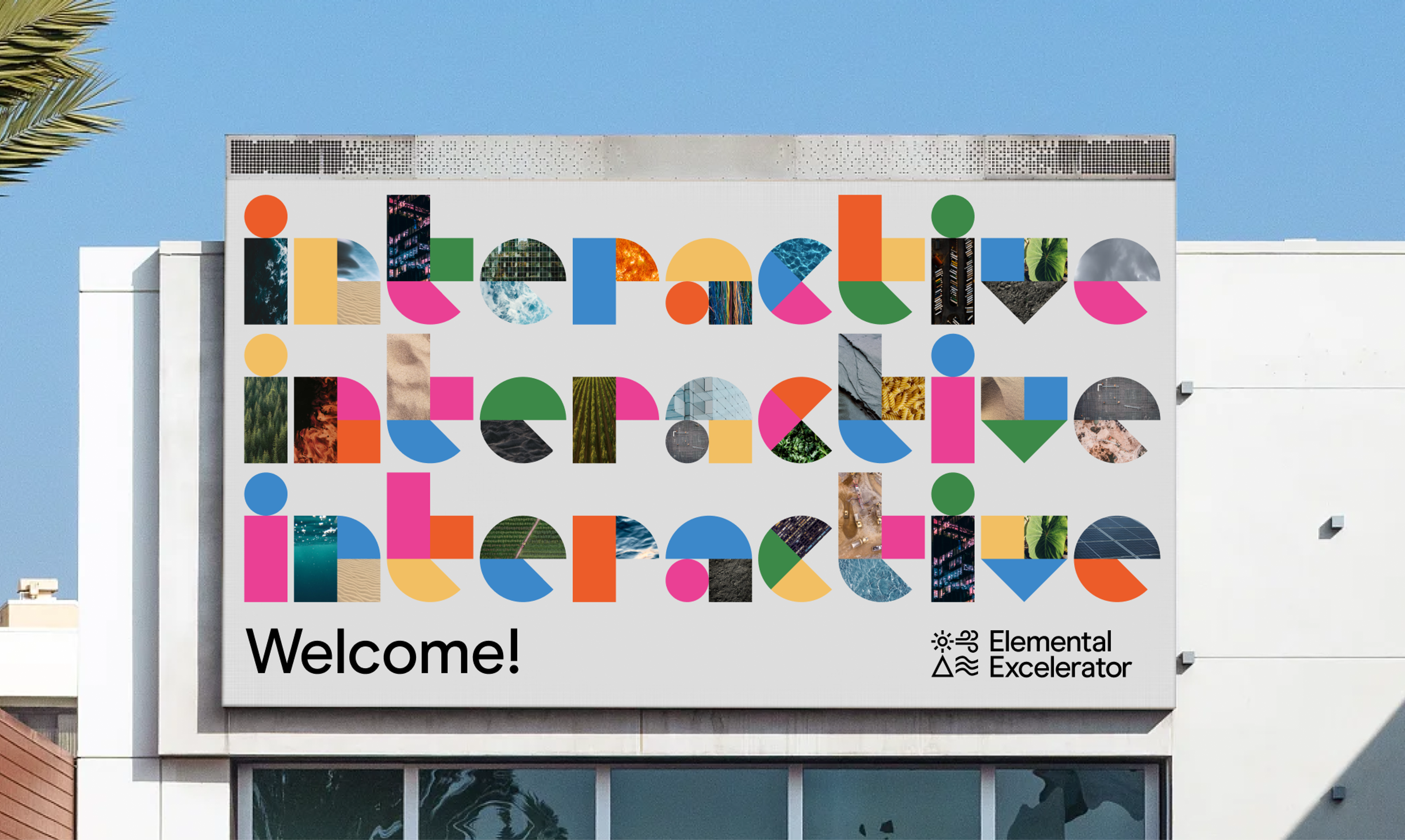Billboard with interactive design system. Copyright Cotton Design, Talia Cotton
