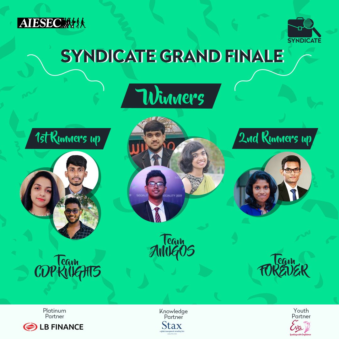 SYNDICATE organized by AIESEC in USJ came to a successful conclusion!