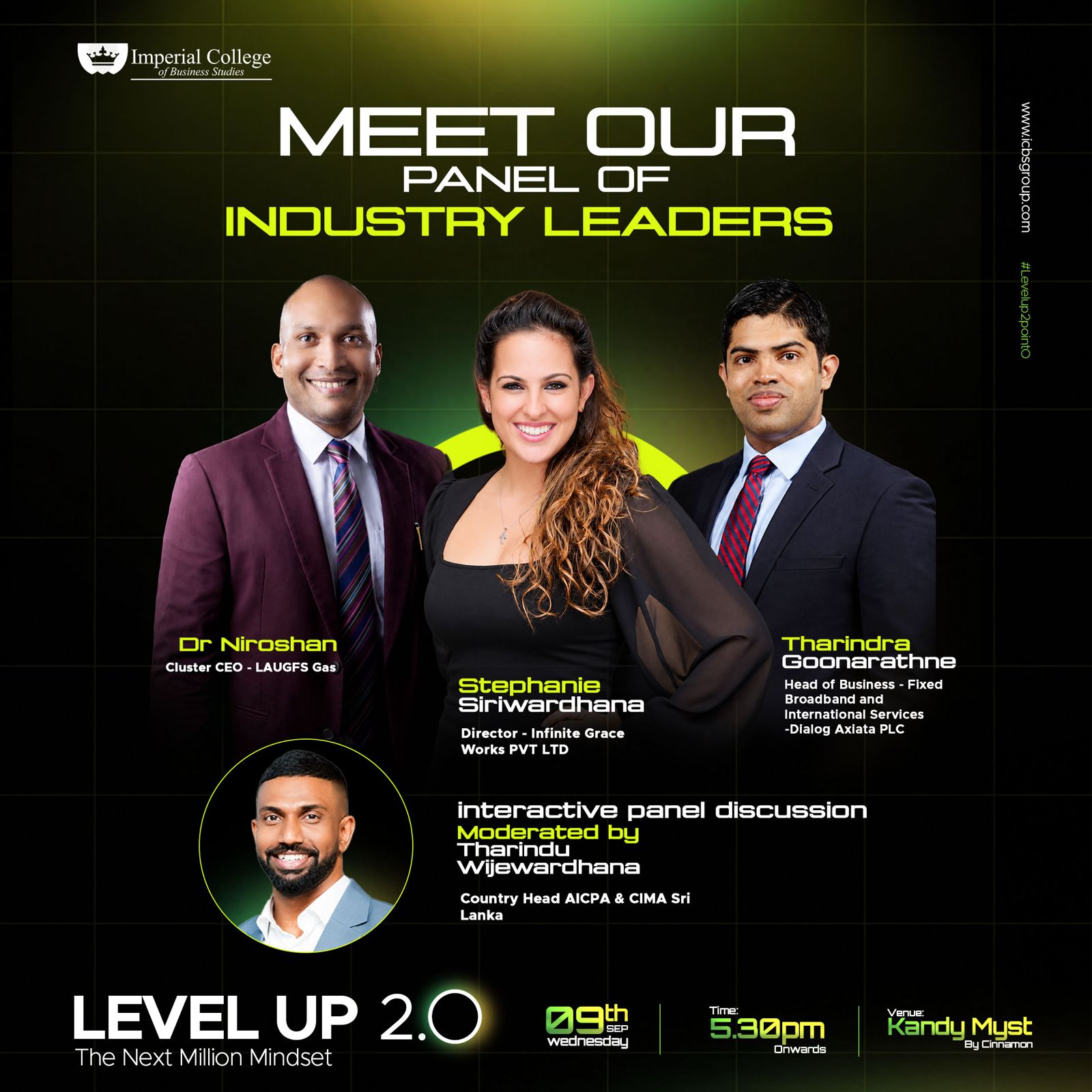 ICBS's LEVEL UP Returns to Kandy with a Focus on Wealth, Careers and Growth 
