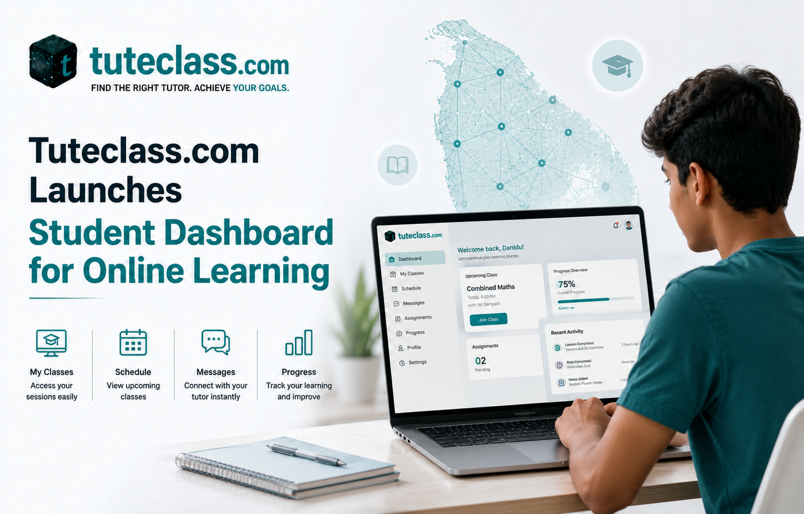 Tuteclass.com Rolls Out New Student Dashboard to Streamline Online Tuition Across Sri Lanka