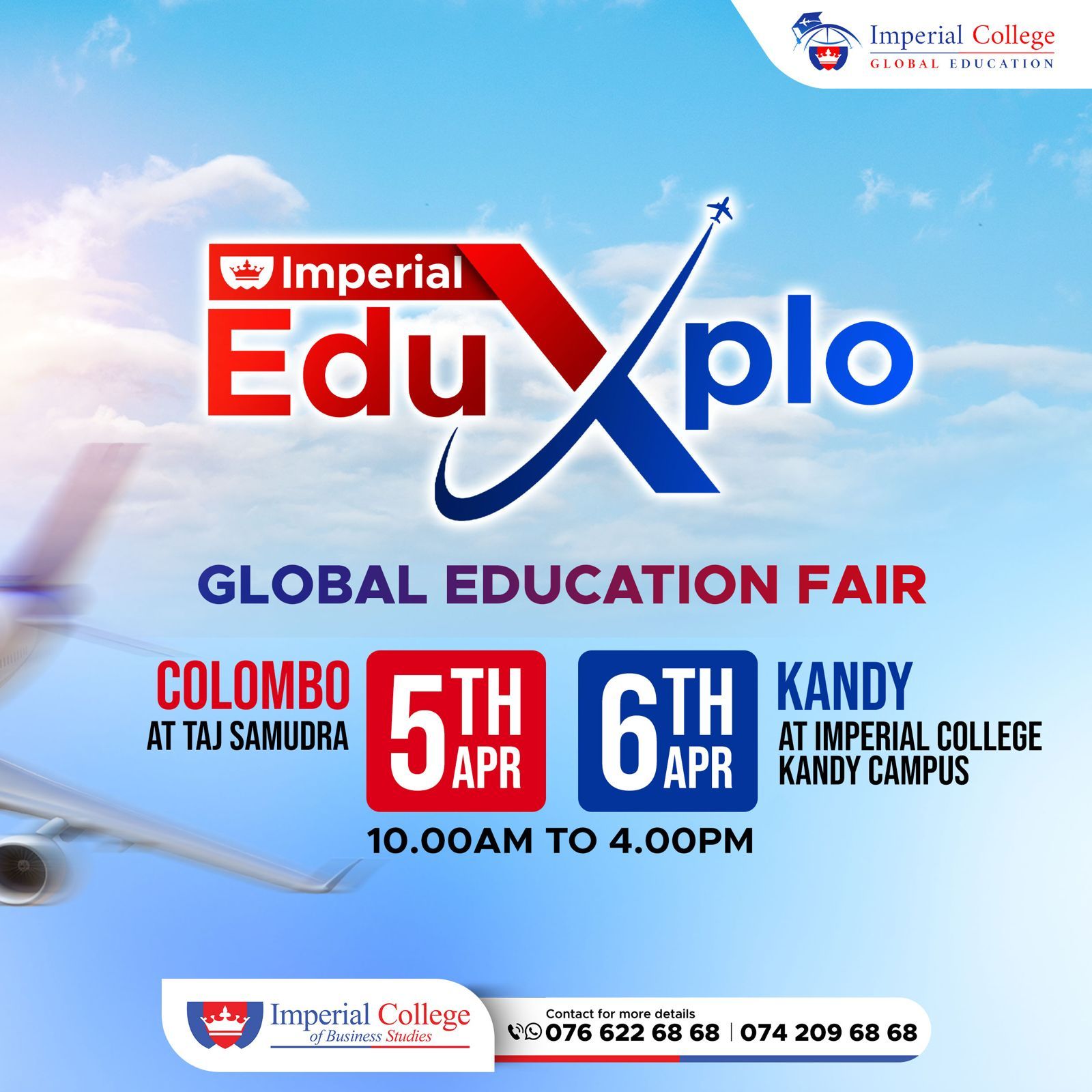 ‘Imperial EduXplo 2025’ Global Education Fair on 5th and 6th April in Colombo and Kandy