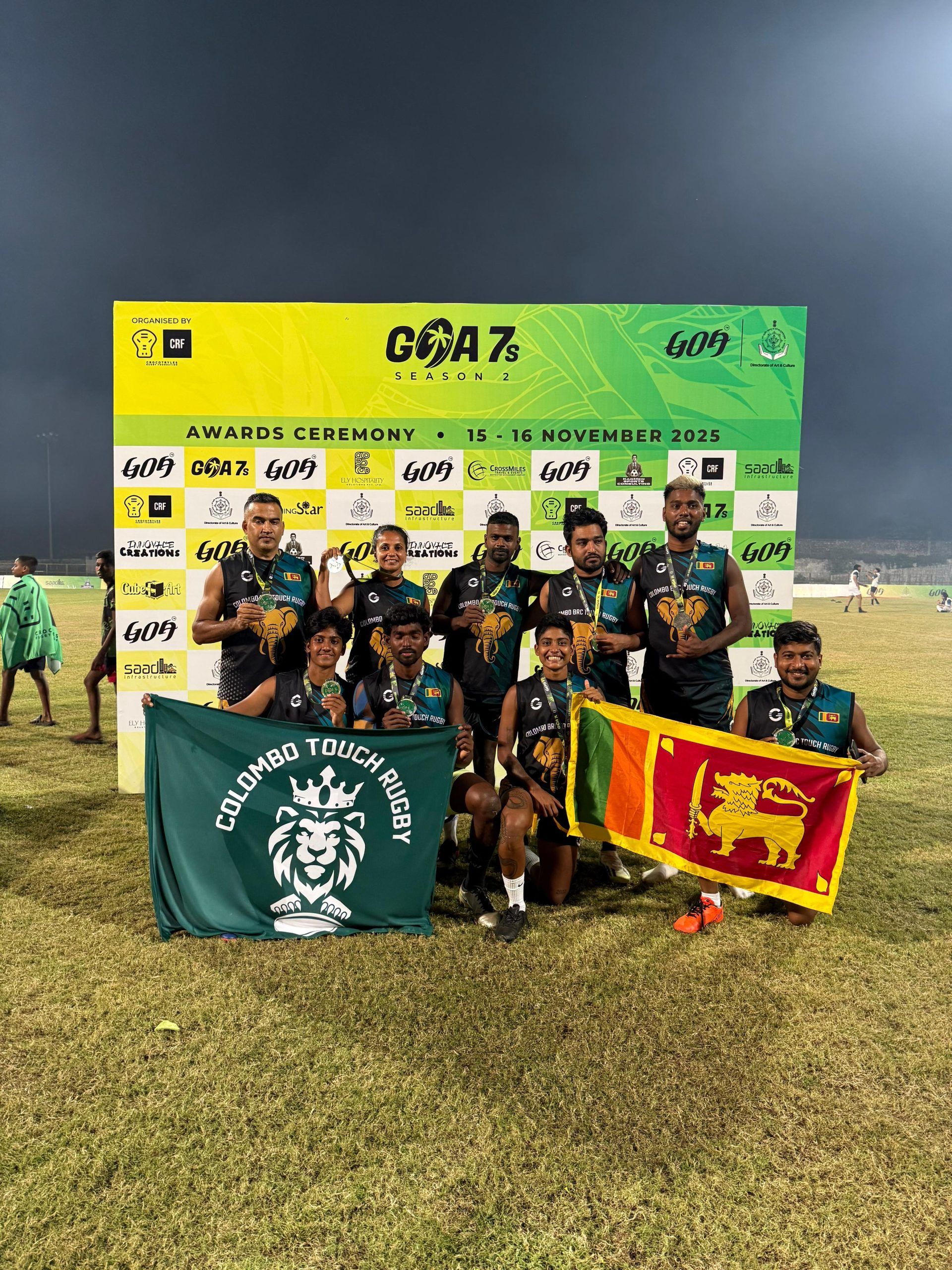 Colombo BRC Touch Rugby Club make their mark at the Goa Sevens