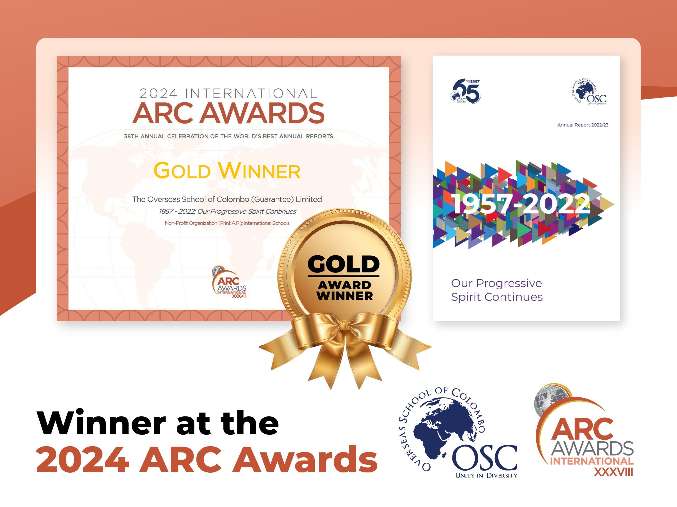 A Legacy of Excellence: The Overseas School of Colombo Wins Gold at the 2024 ARC Awards