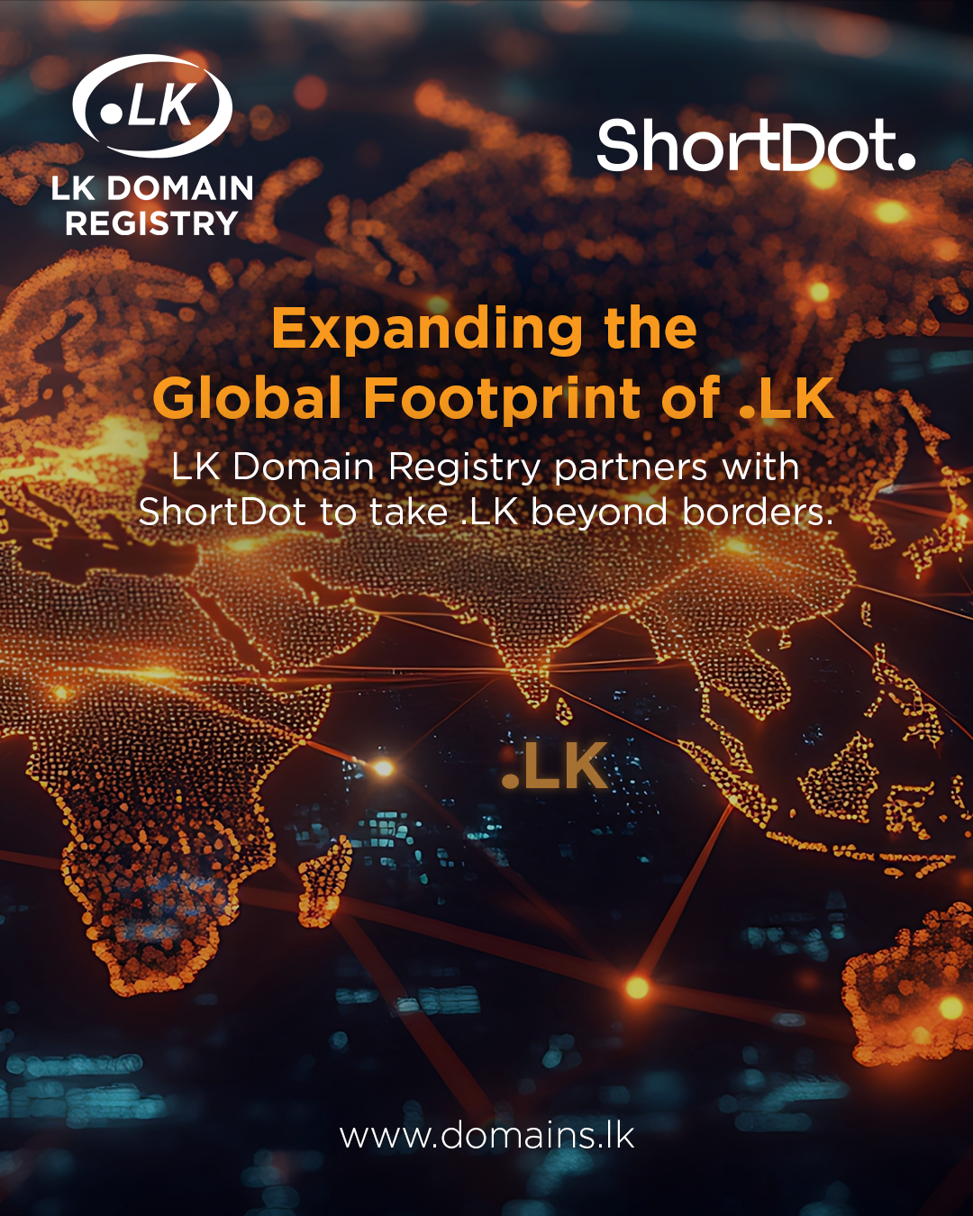 LK Domain Registry Partners with ShortDot to Expand Global Reach of .LK Domains
