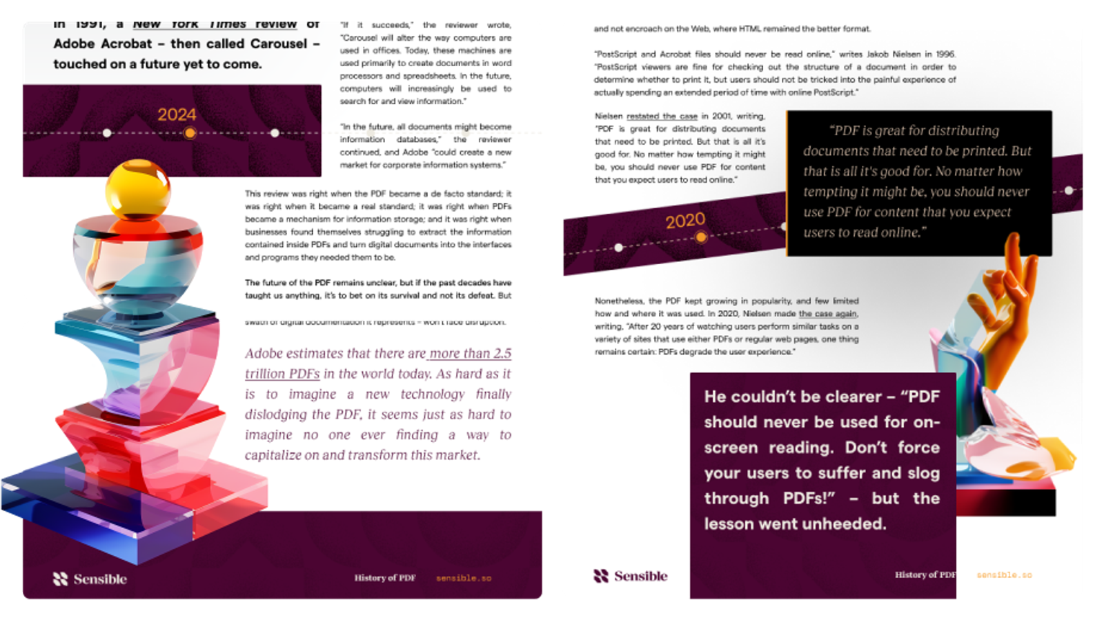 Sensible: History of the PDF project screenshot 4