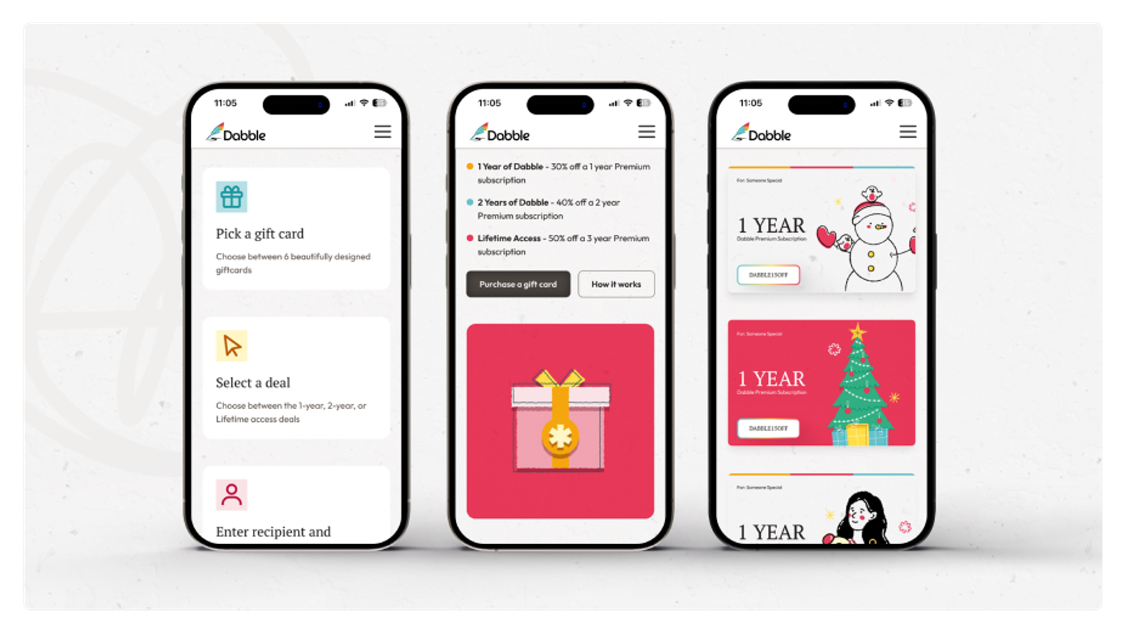 Dabble Black Friday project screenshot 2