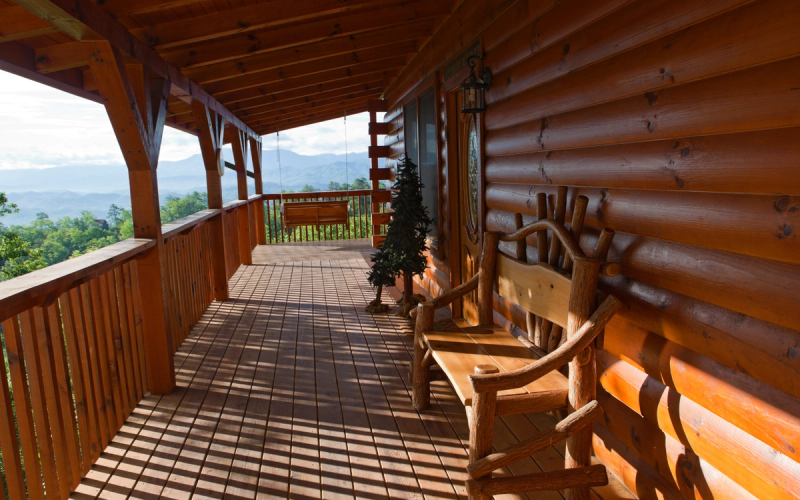 image of expansive front porch