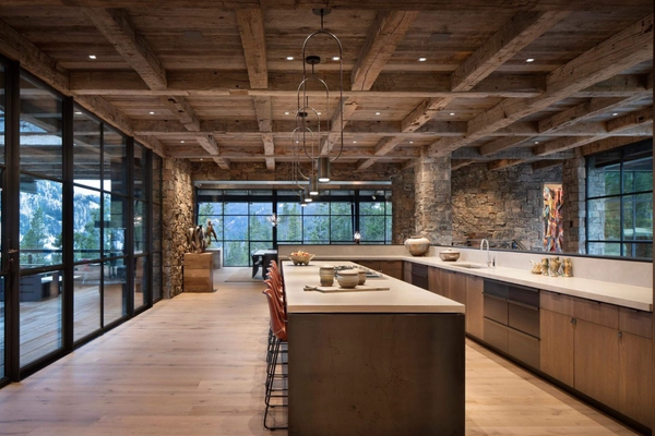 Reclaimed Timbers in a Modern Home