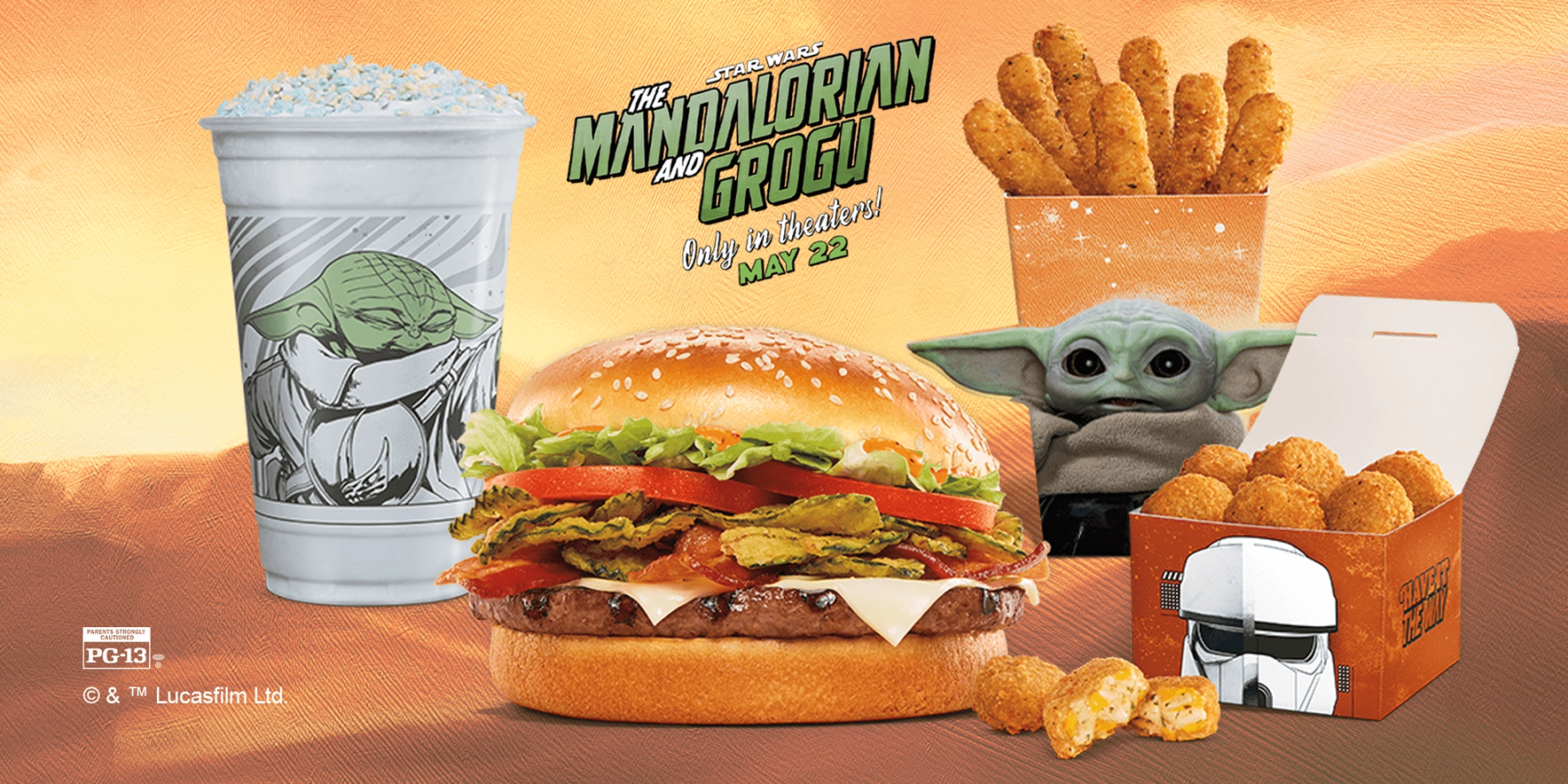 The Mandalorian and Grogu Menu, now in stores.