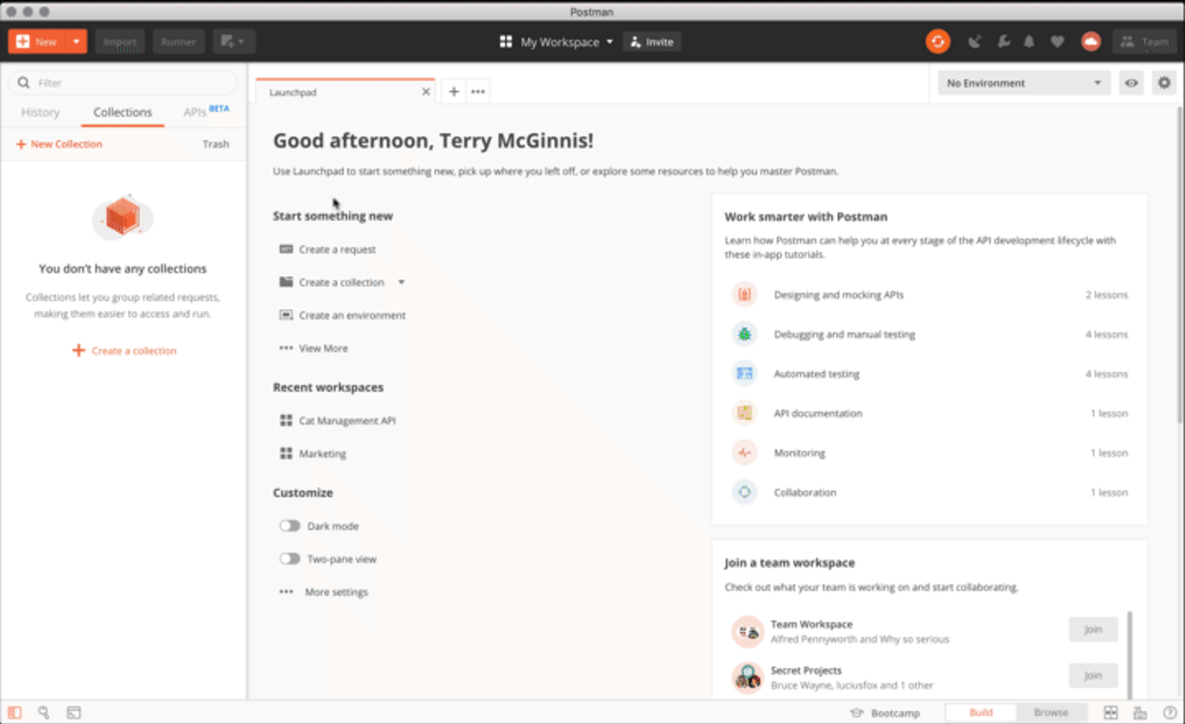 Exemple de création d'un mock server sur Postman
