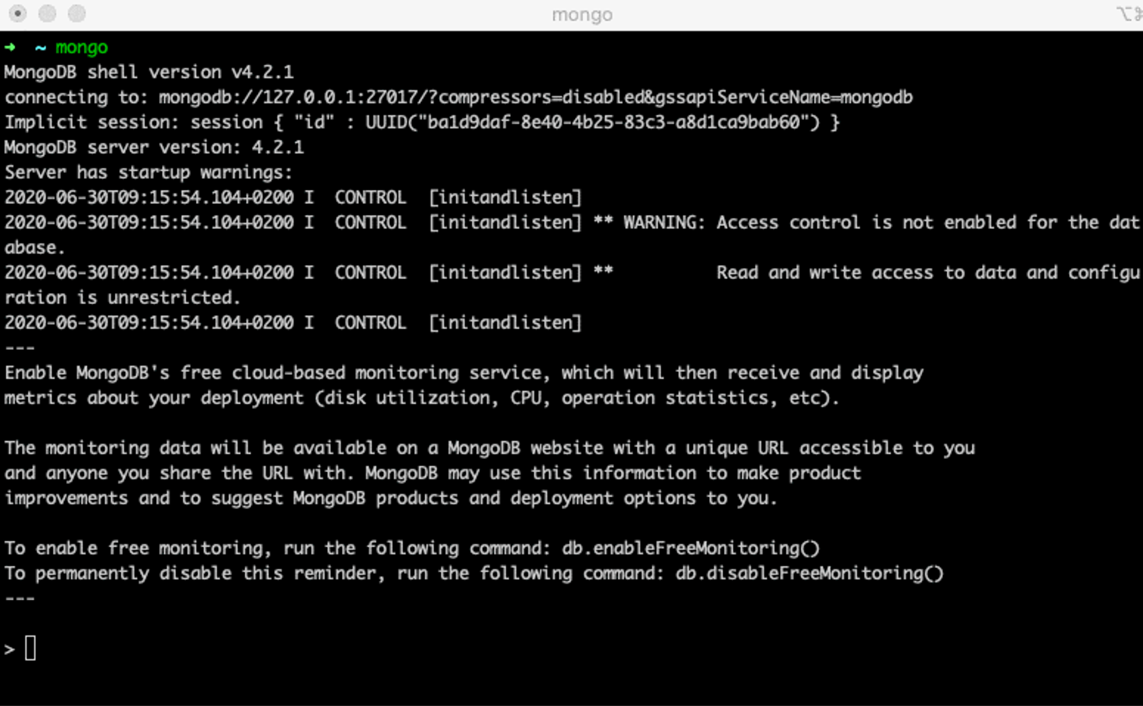 la méthode dropDatabase permet de supprimer une base de données de votre serveur