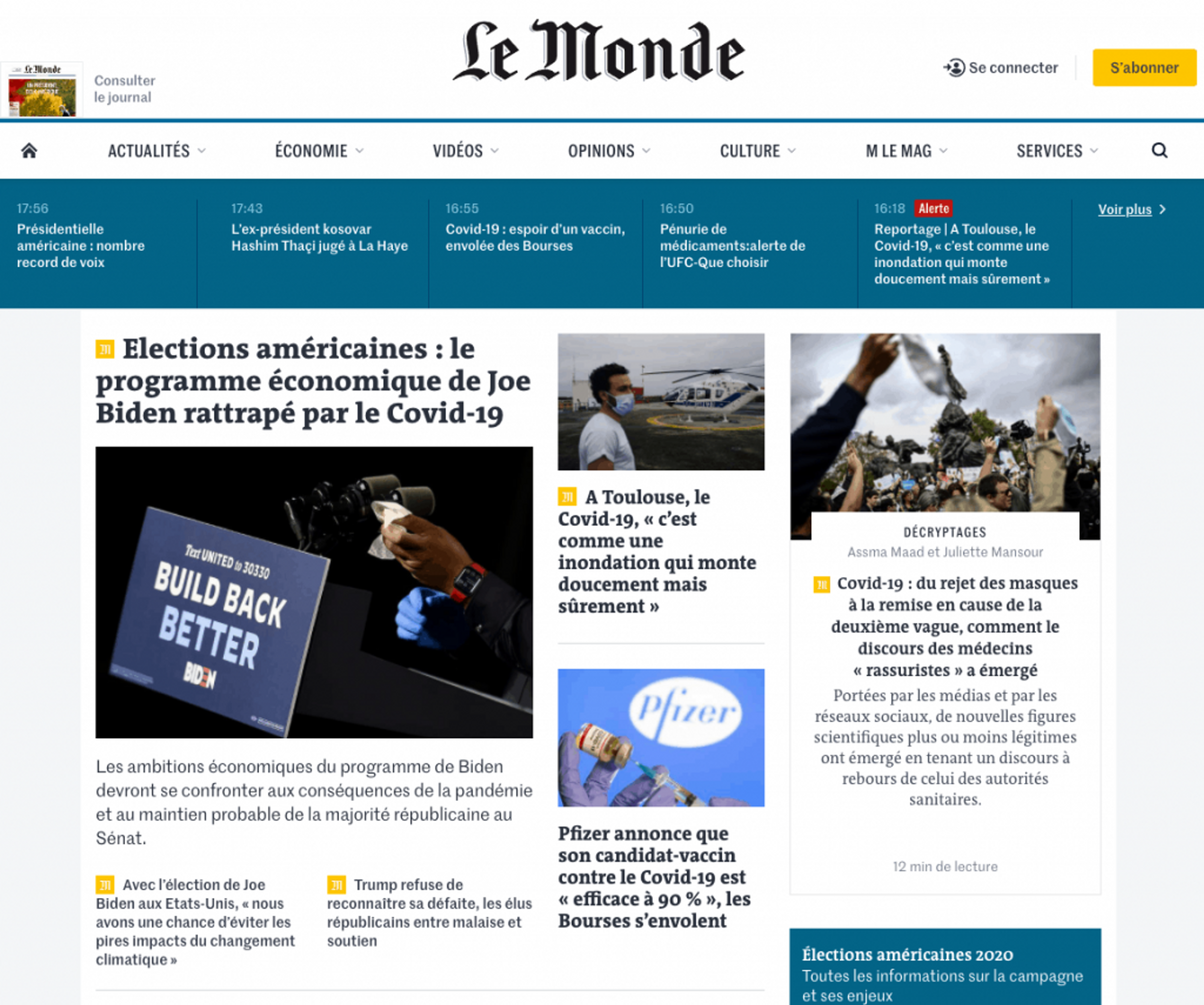 Dans cet article, nous allons scraper le site du journal lemonde en php