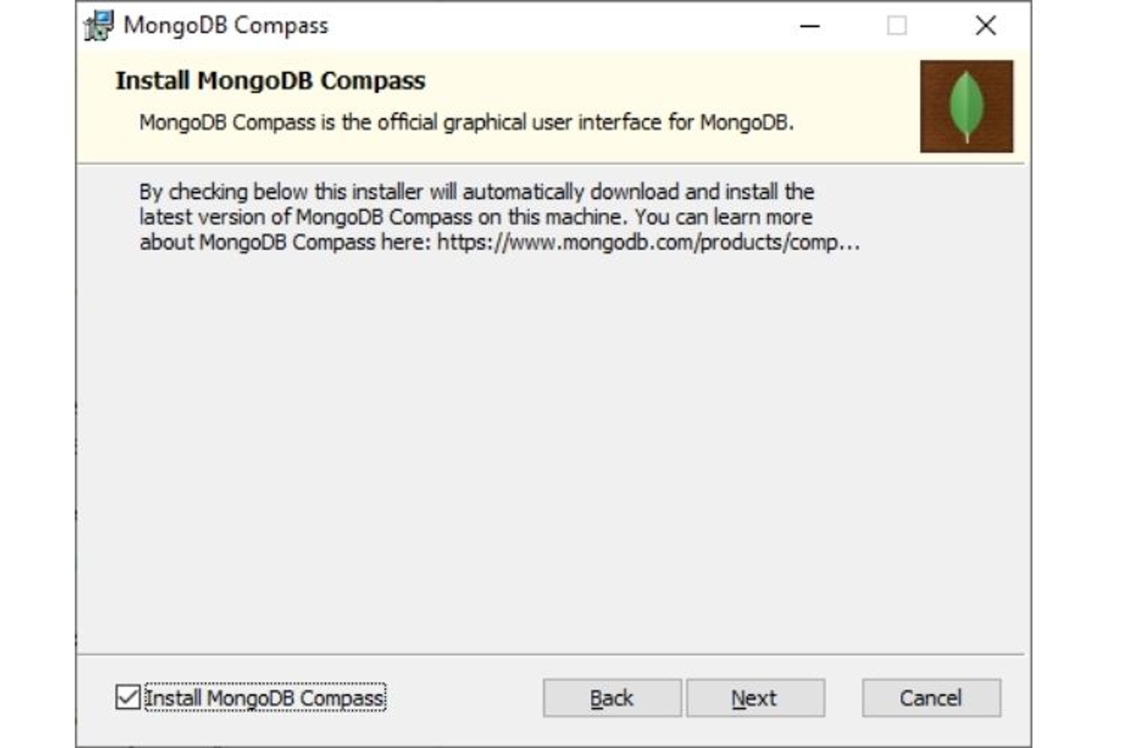 installer-mongodb-compass