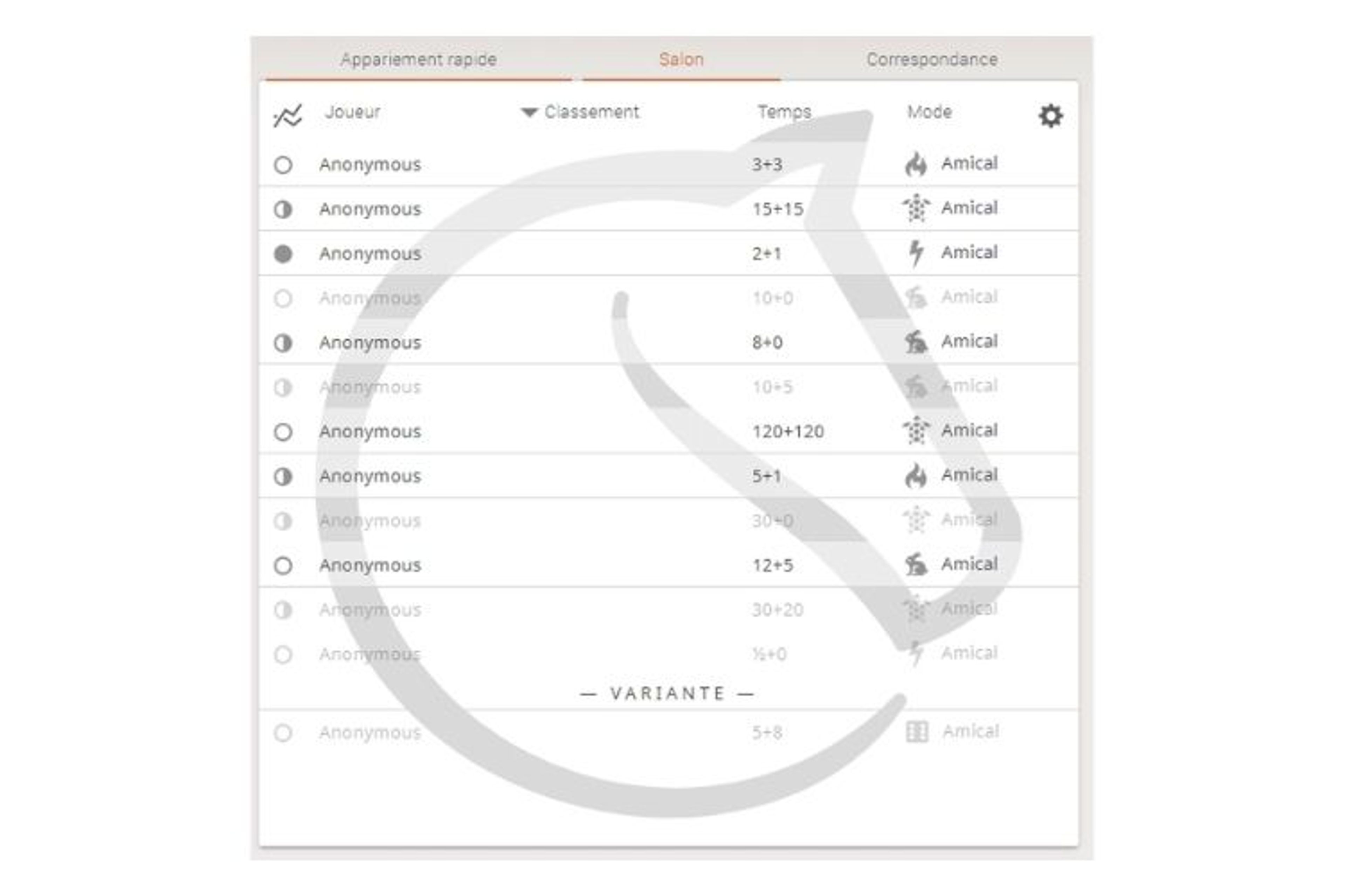 exemple d'utilisation de socket.io dans un jeu d'echec en ligne