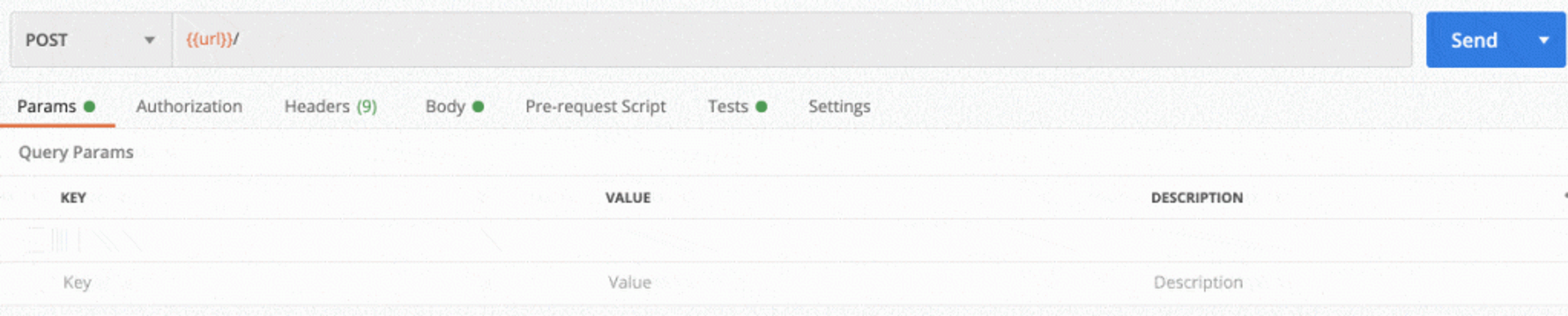 Exemple d'utilisation de postman pour manipuler les query params d'une requête http