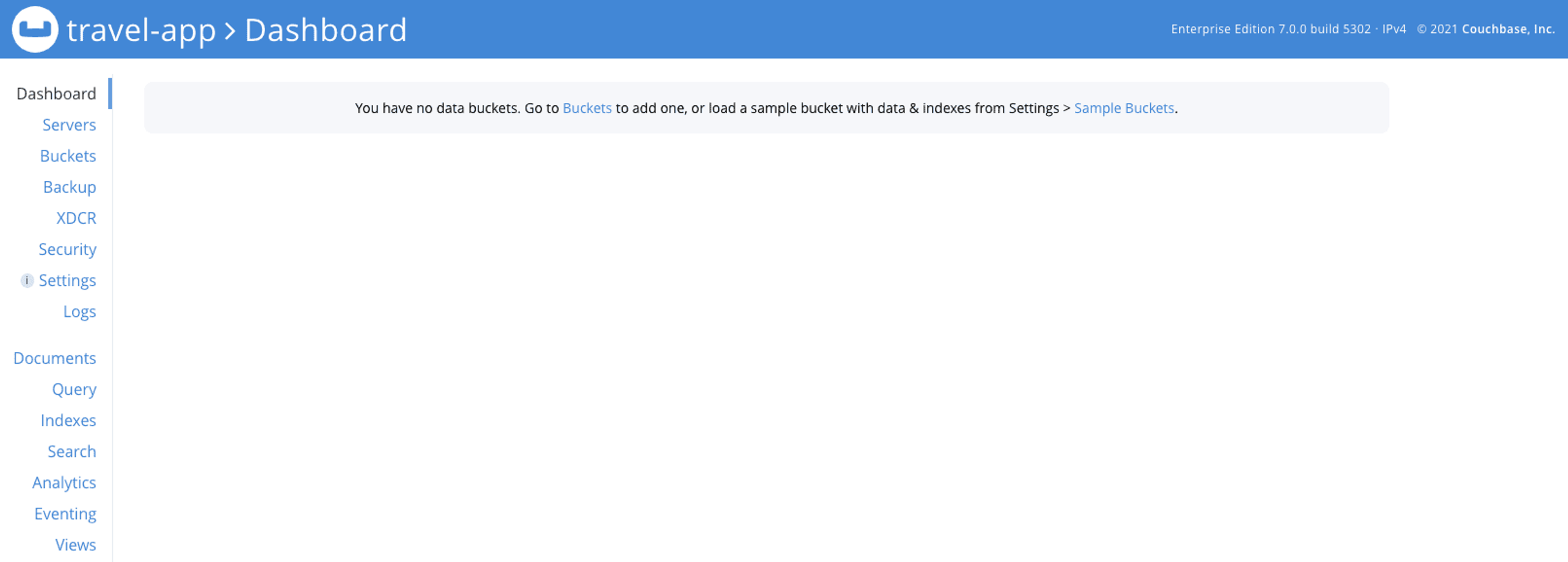 Couchbase Dashboard