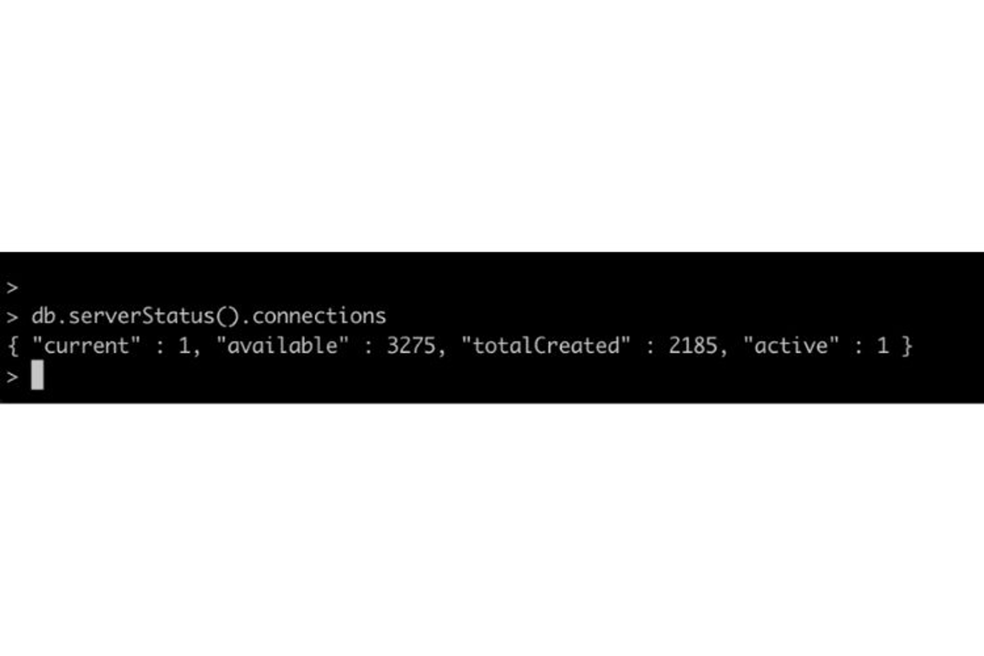 Evaluation des connexions sur notre serveur mongodb