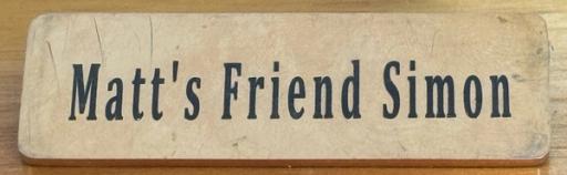 Matt's Friend Simon badge