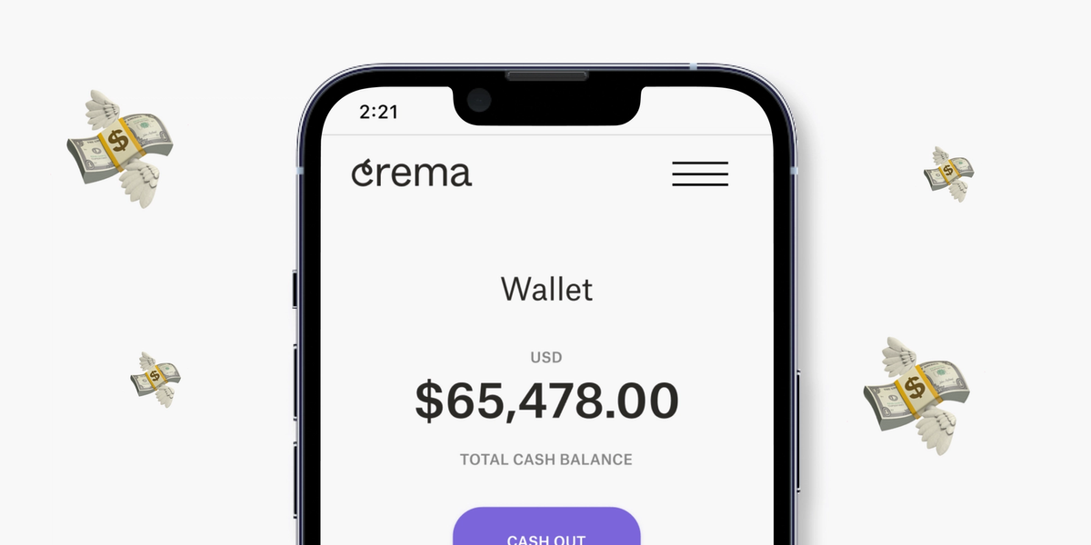 Online wallet with Crema
