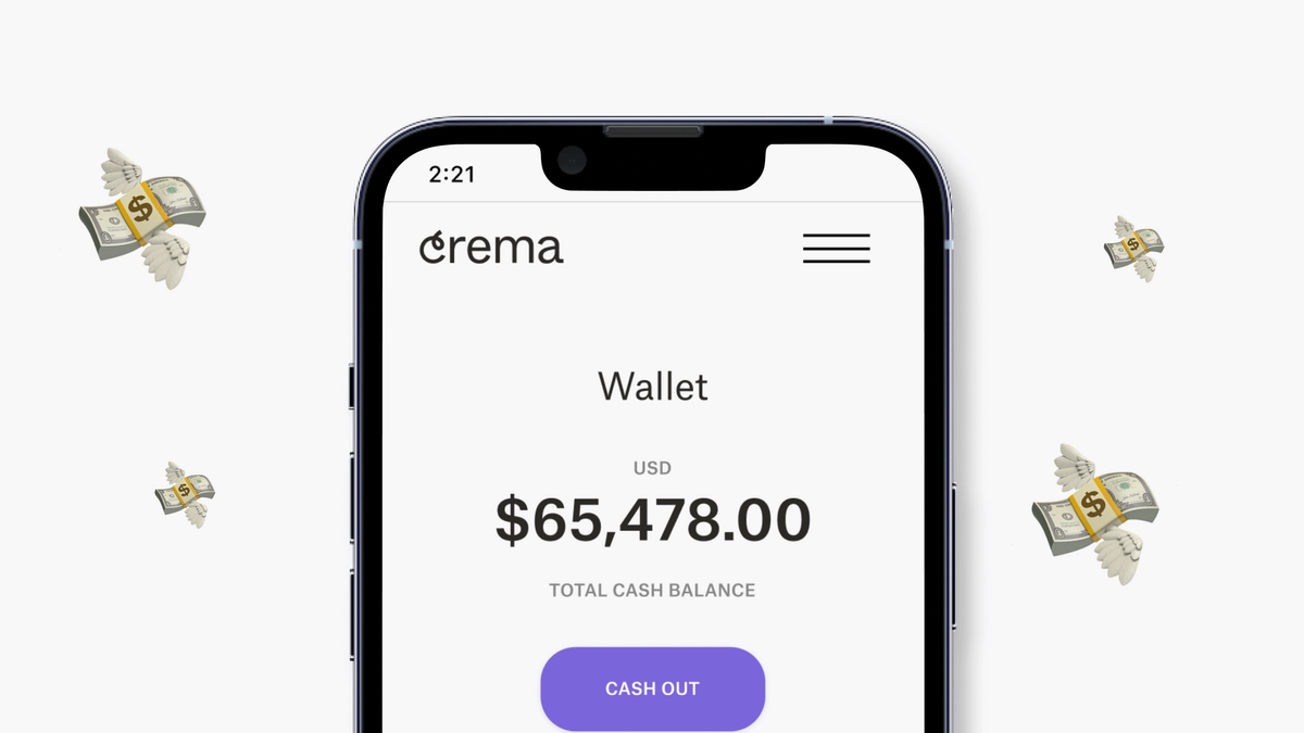 Online wallet with Crema