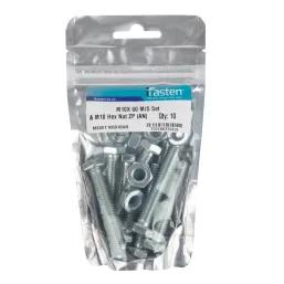 Ifasten Set Screw Ms And Nut Zp M10X60Mm 10 Pp