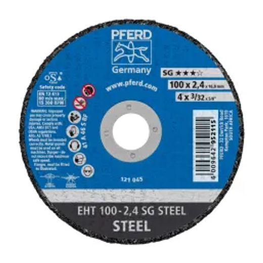 Pferd Cutting Disc Steel Flat 100Mm X2.4Mm Sg 16 B