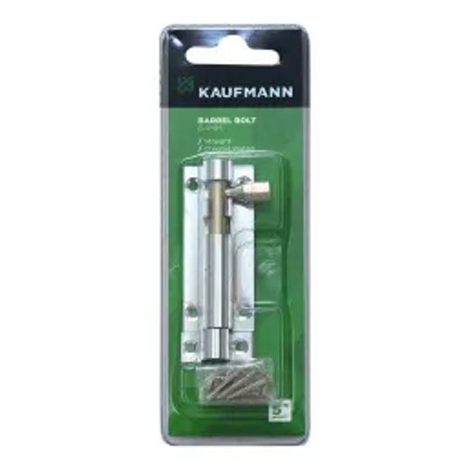 Kaufmann Barrel Bolt 64Mm Chr Plated Straight