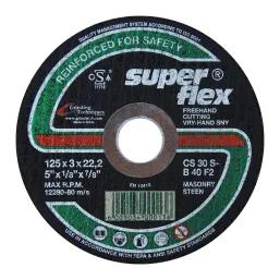 Superflex Cutting Disc Flat Masonry 125X3Mm