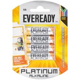 Eveready Battery Platinum Alkaline Aa 4 Pack