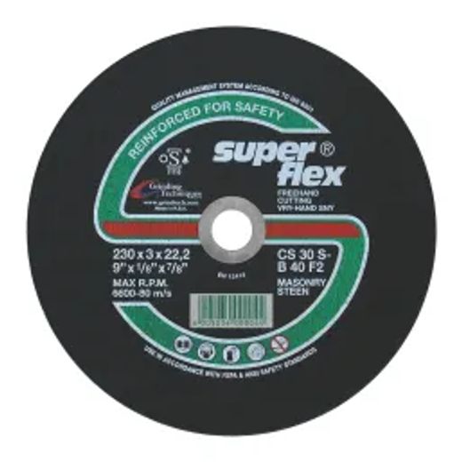 Superflex Cutting Disc Flat Masonry 230X3Mm