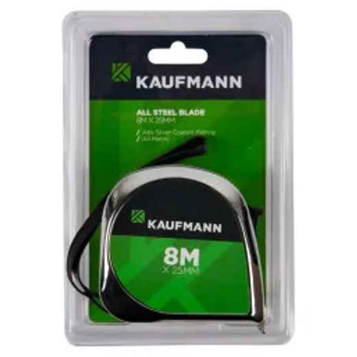 Kaufmann Tape Measure All Steel Blade 8M X 25Mm