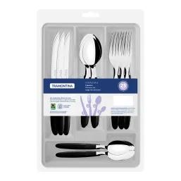 Tramontina Cutlery Tableware Set Ipanema 25Pc Blac